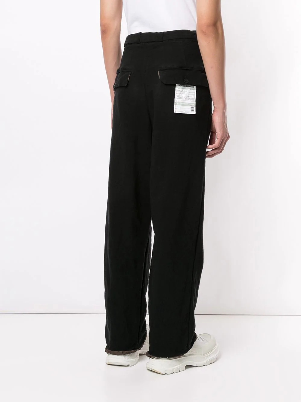 shrank straight leg trousers - 4