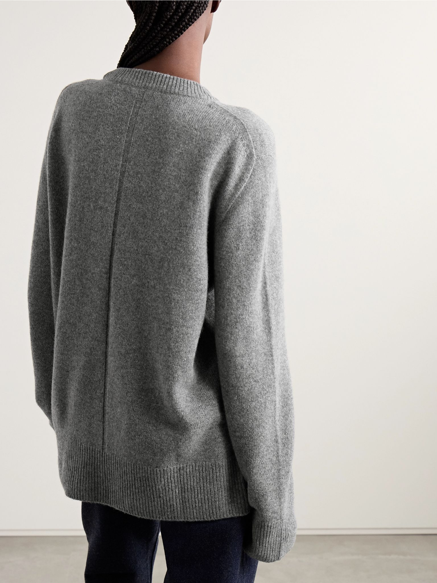 Sibem wool and cashmere-blend sweater Gray - 4