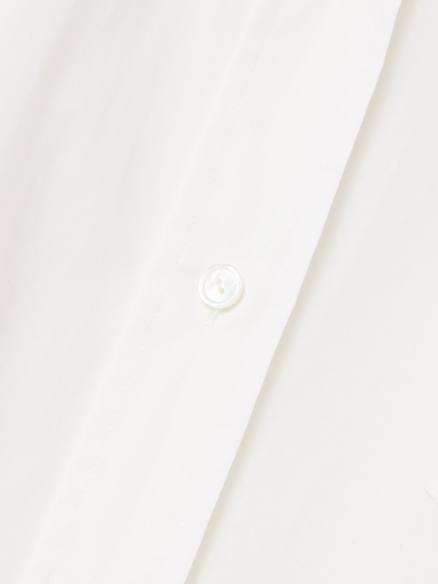 Ment oversized cotton-poplin shirt White - 5