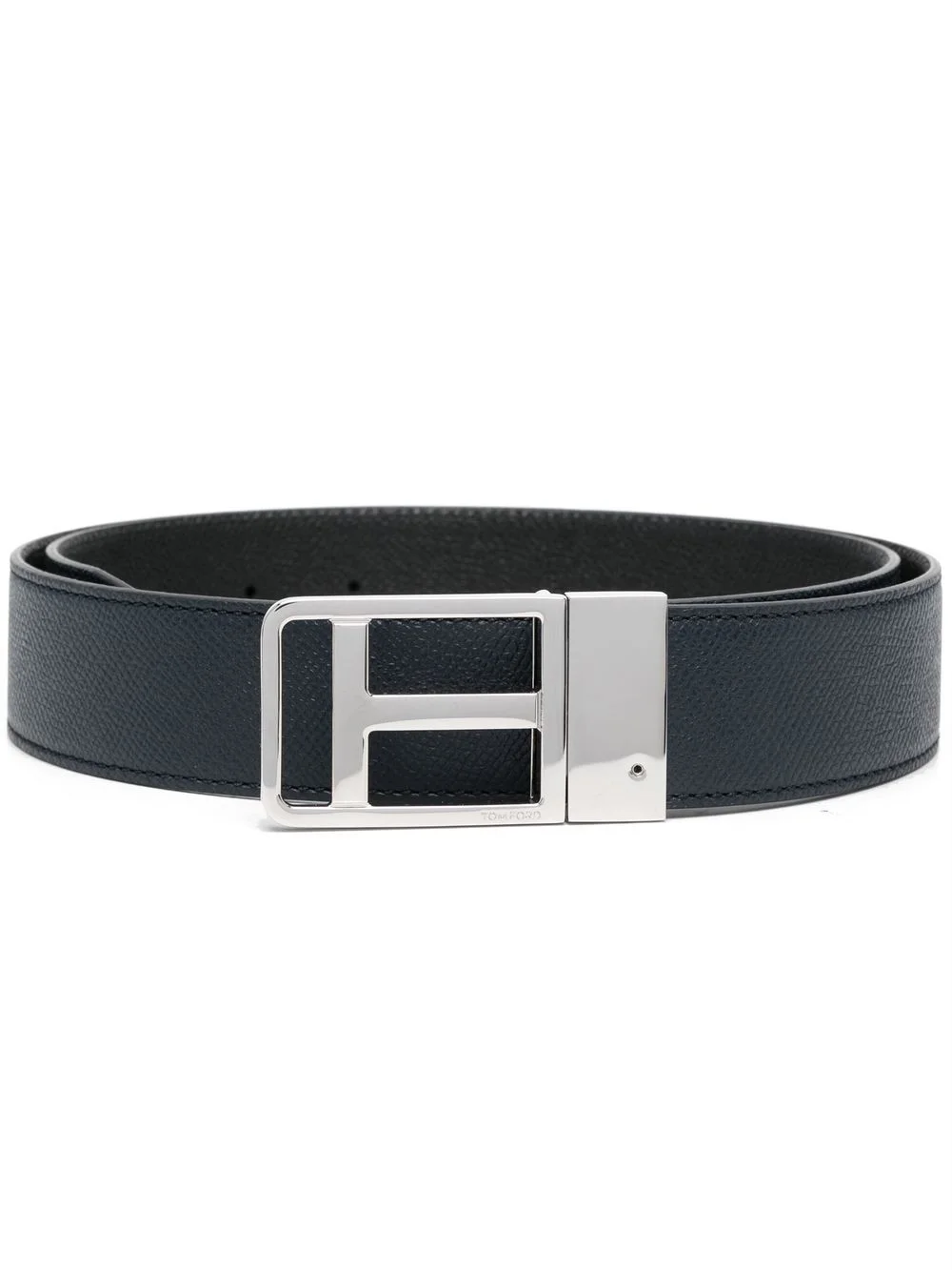 leather buckle belt - 1