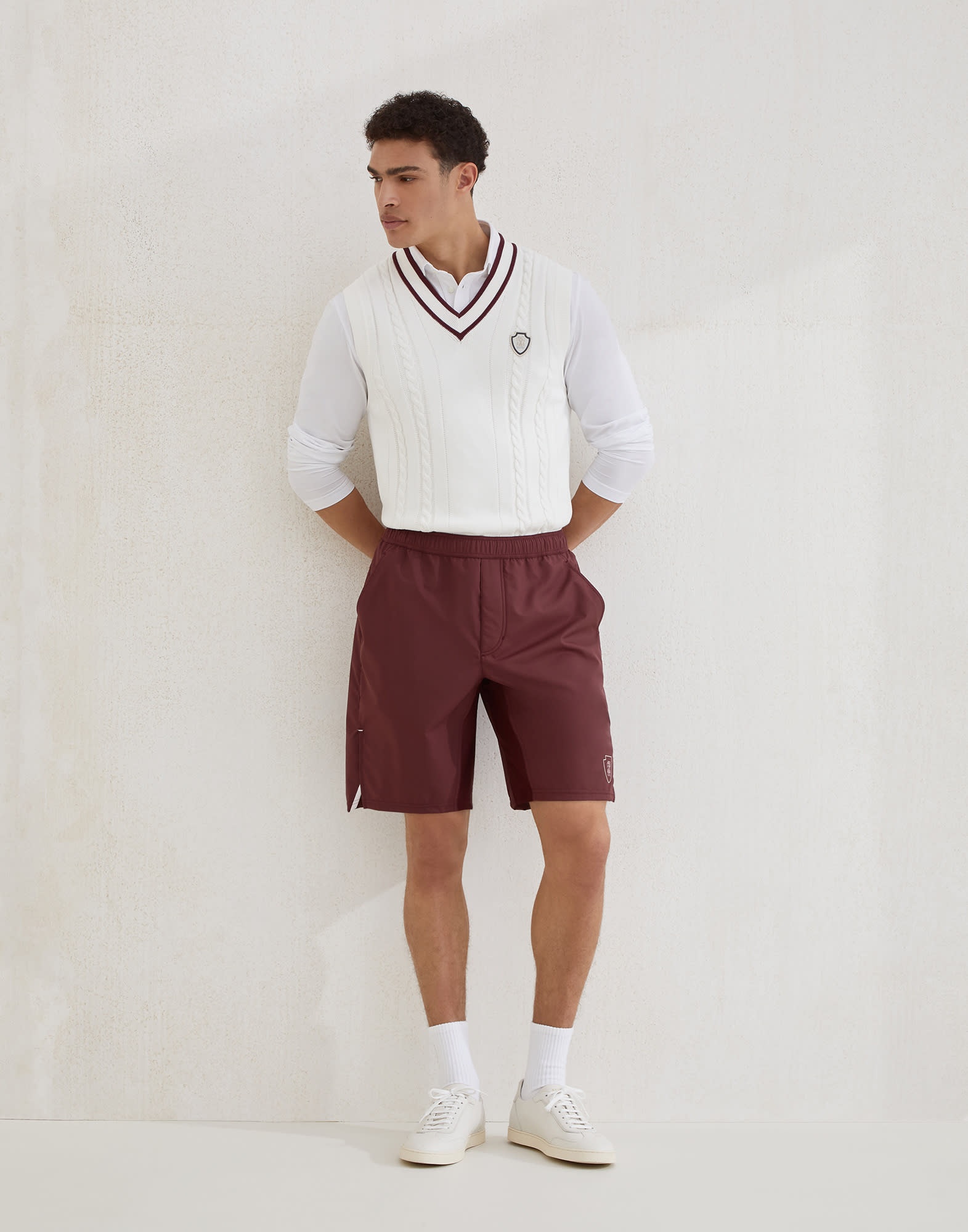 Nylon shorts with logo - 4