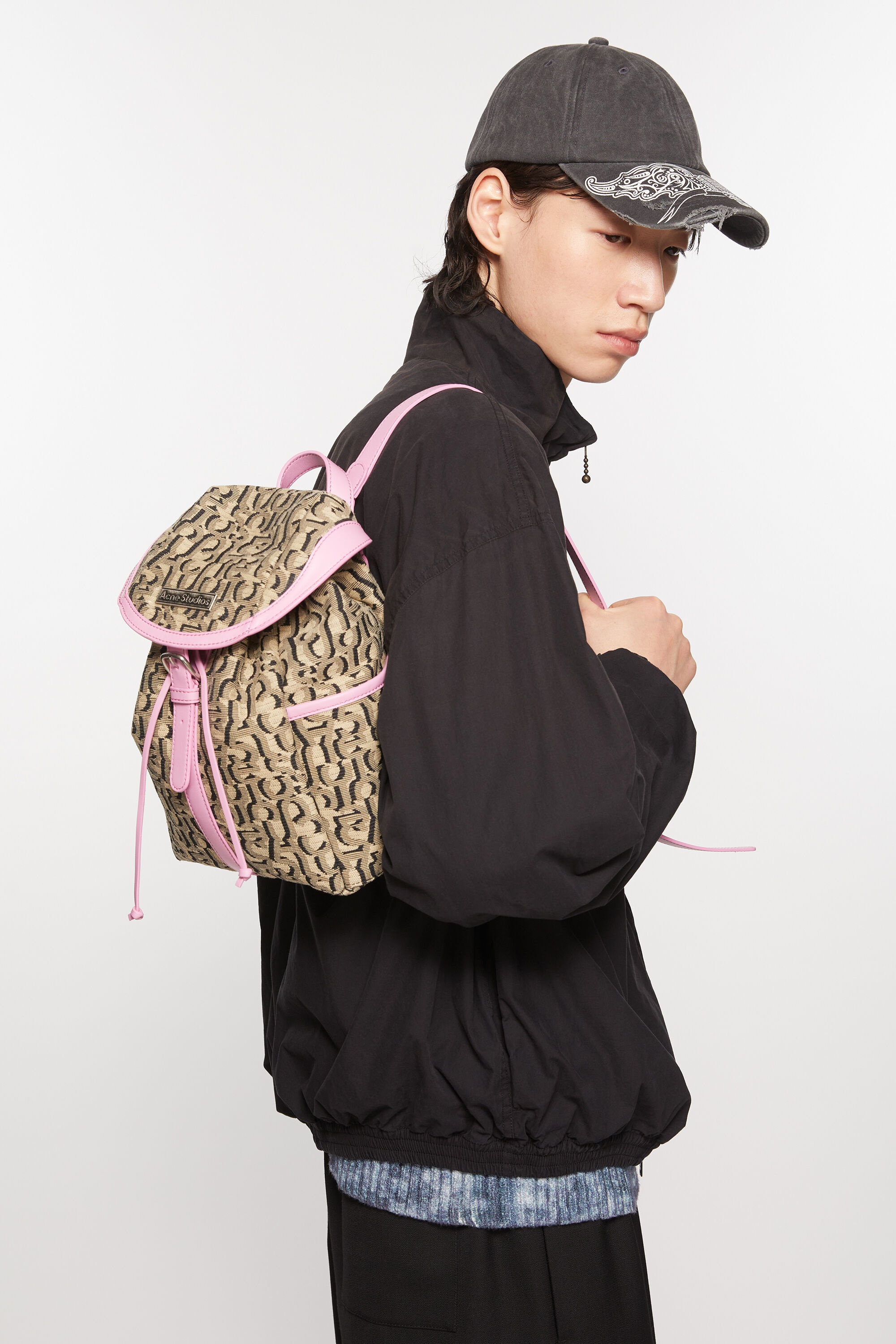 Mini backpack monogram - Beige/pink - 3