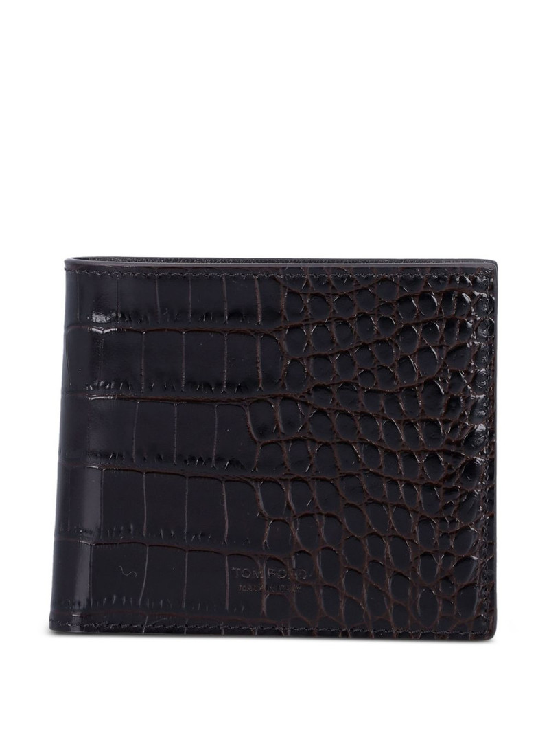 crocodile-effect bifold wallet 1
