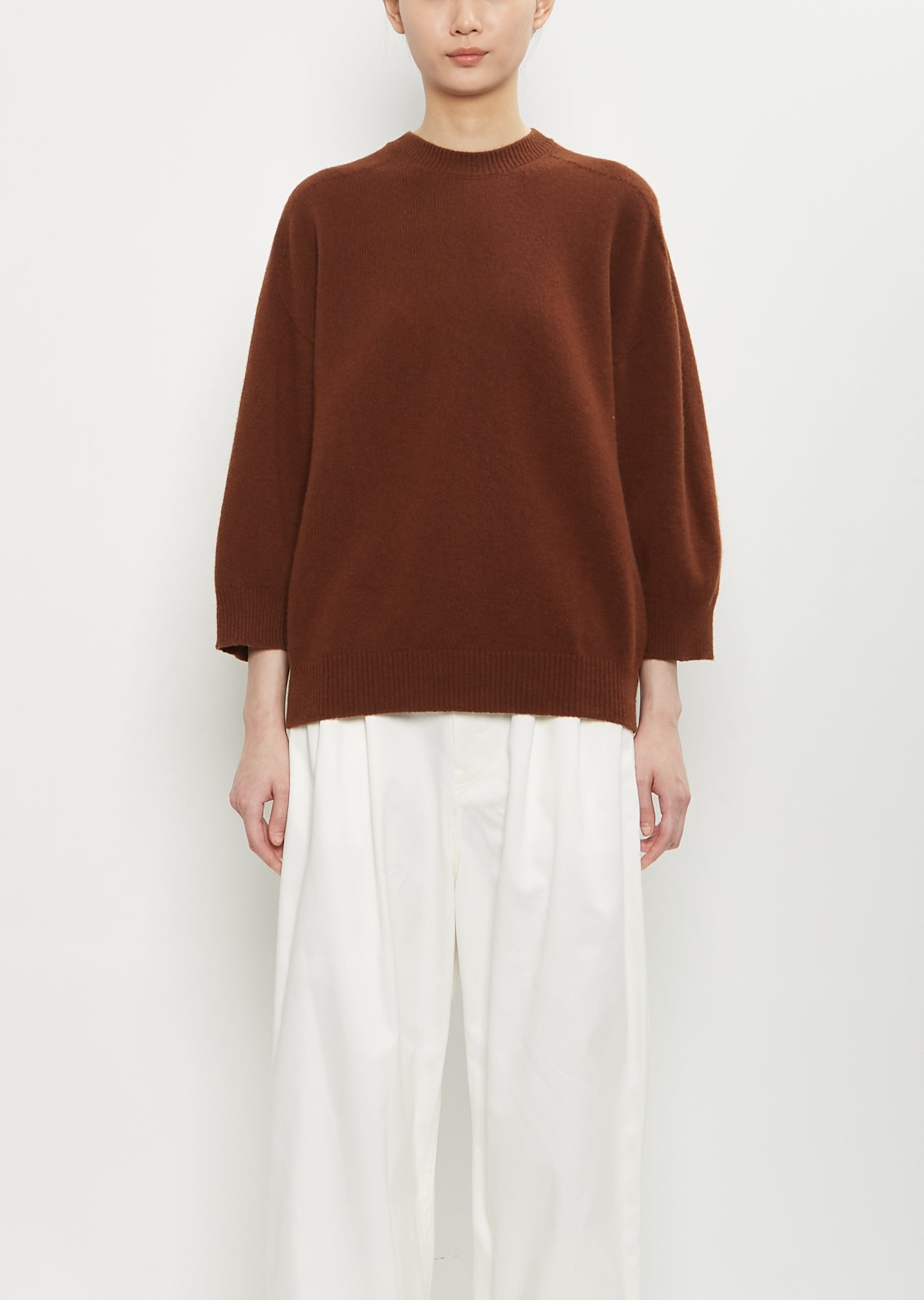 Mouse Wool Crewneck — Chestnut - 1