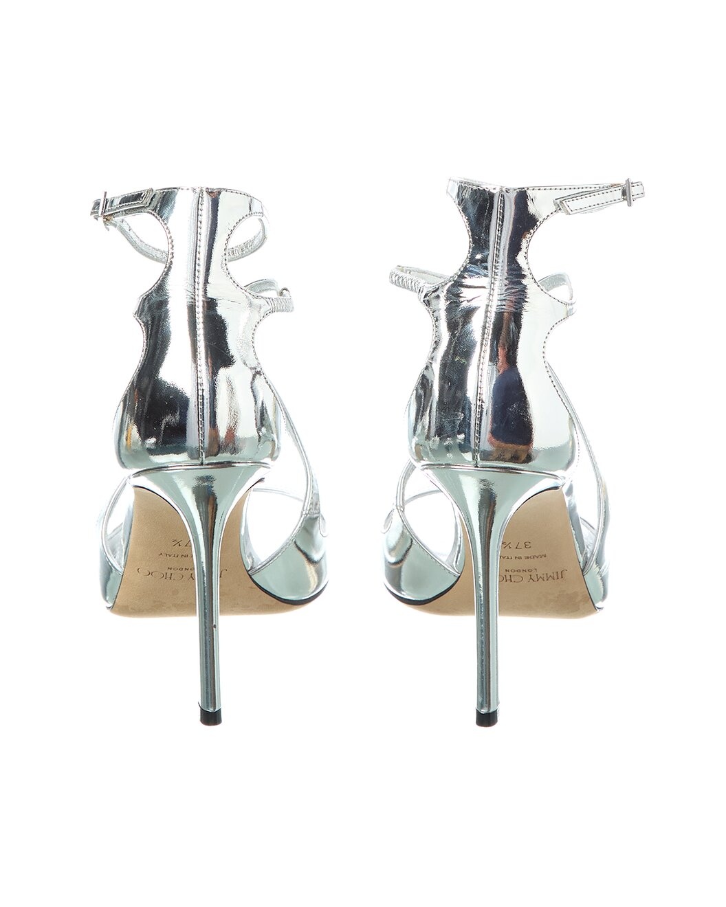 Jimmy Choo Azia 95 Leather Sandal (Authentic Pre-Loved) - 3