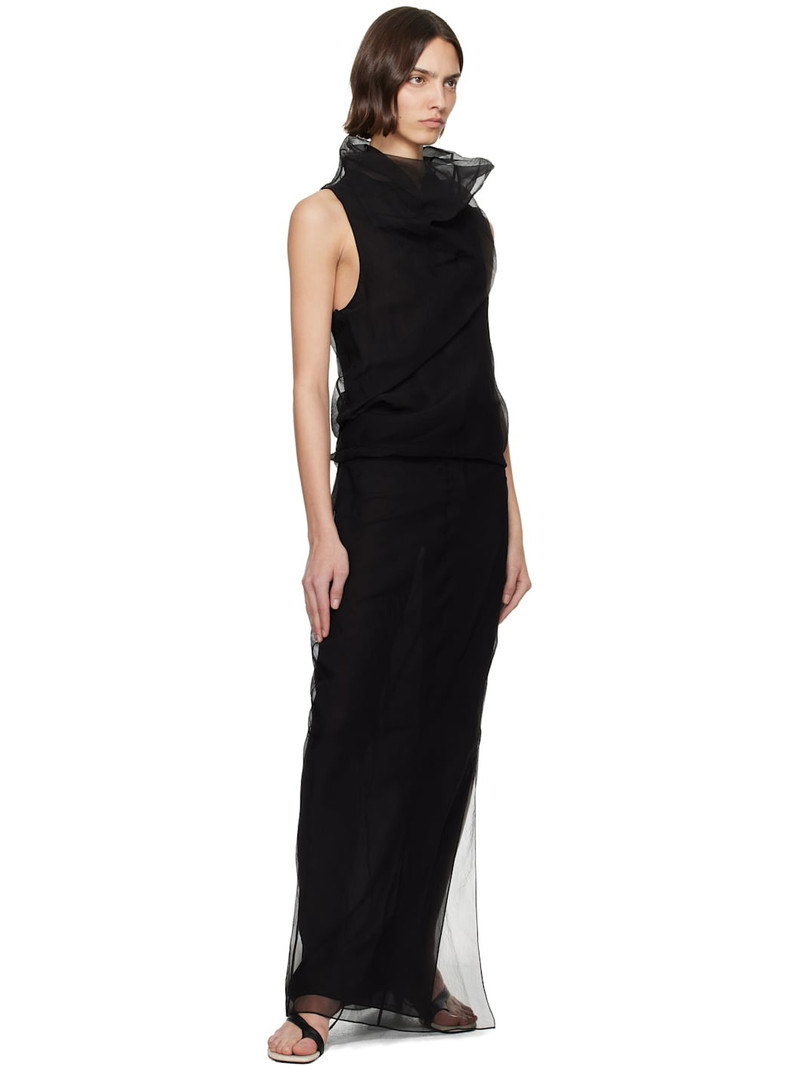 KHAITE Black Jeanty Maxi Dress outlook