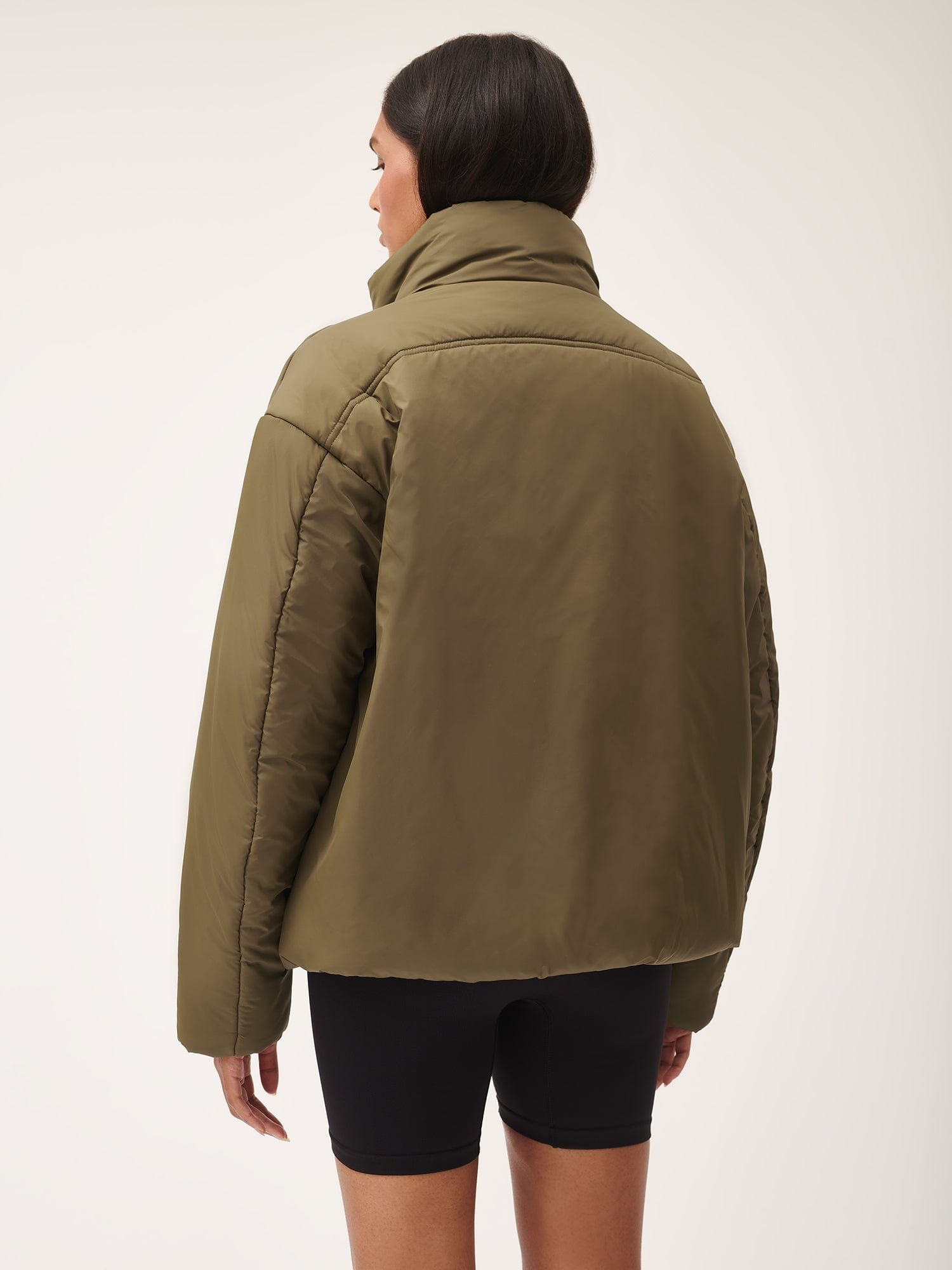 Womens Flower-Warmth Puffer Jacket - Soil Brown - 3