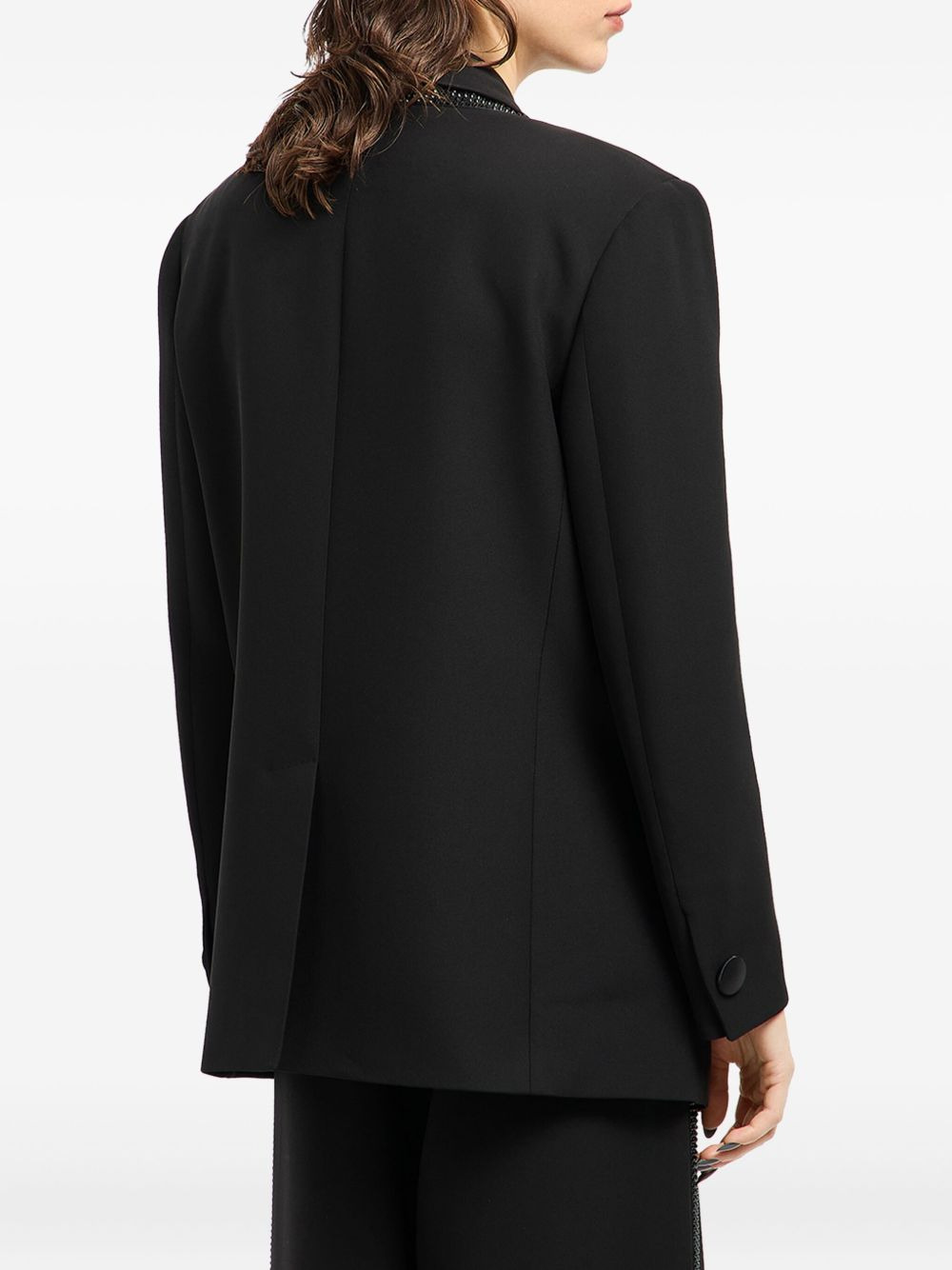 sequin-embellished single-breasted blazer - 2