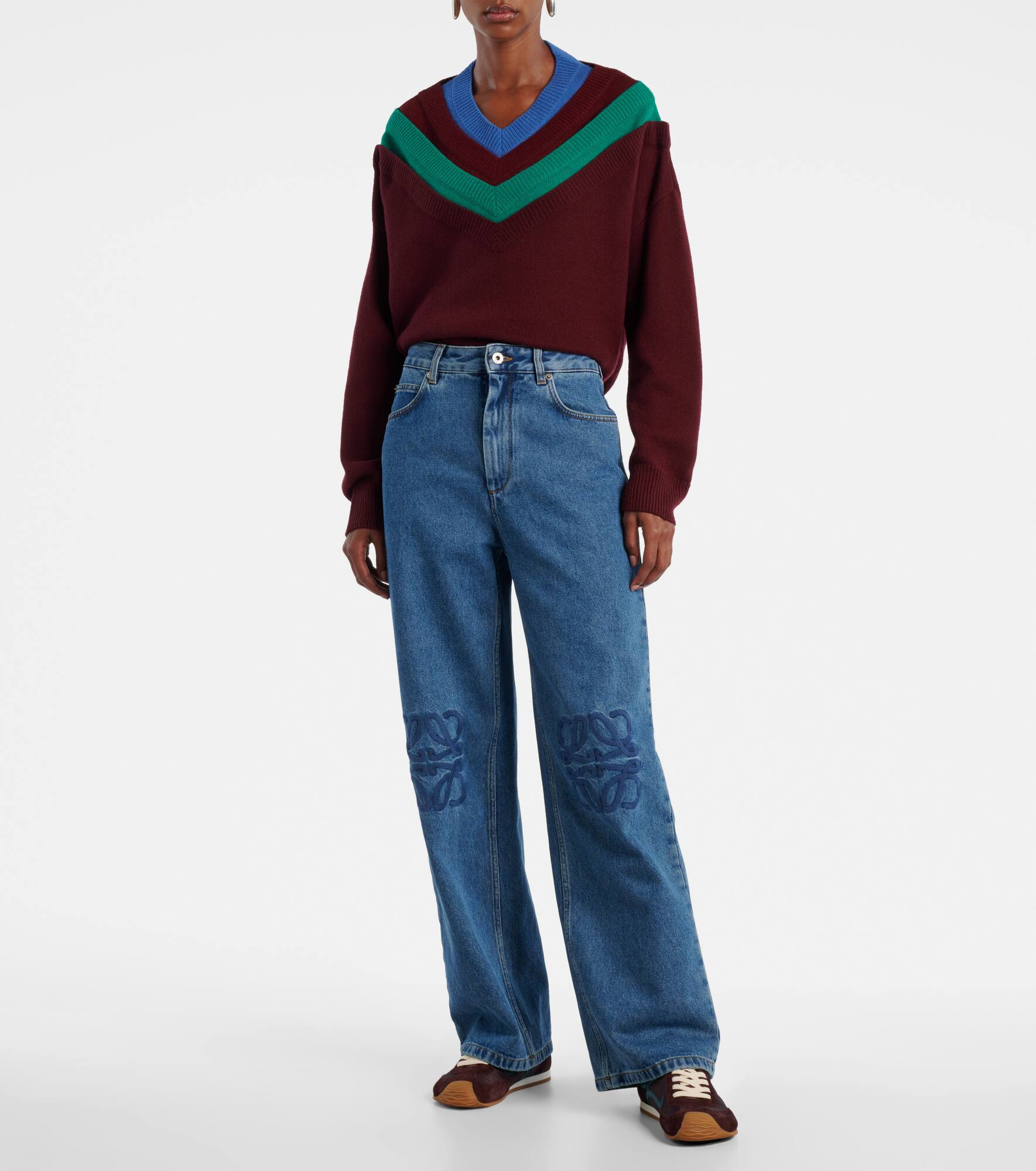 Anagram wide-leg jeans - 7