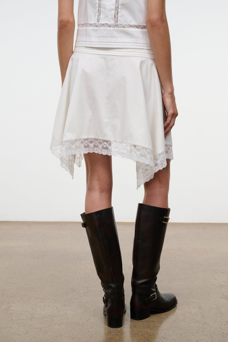 STAUD LAYLA SKIRT IVORY 3