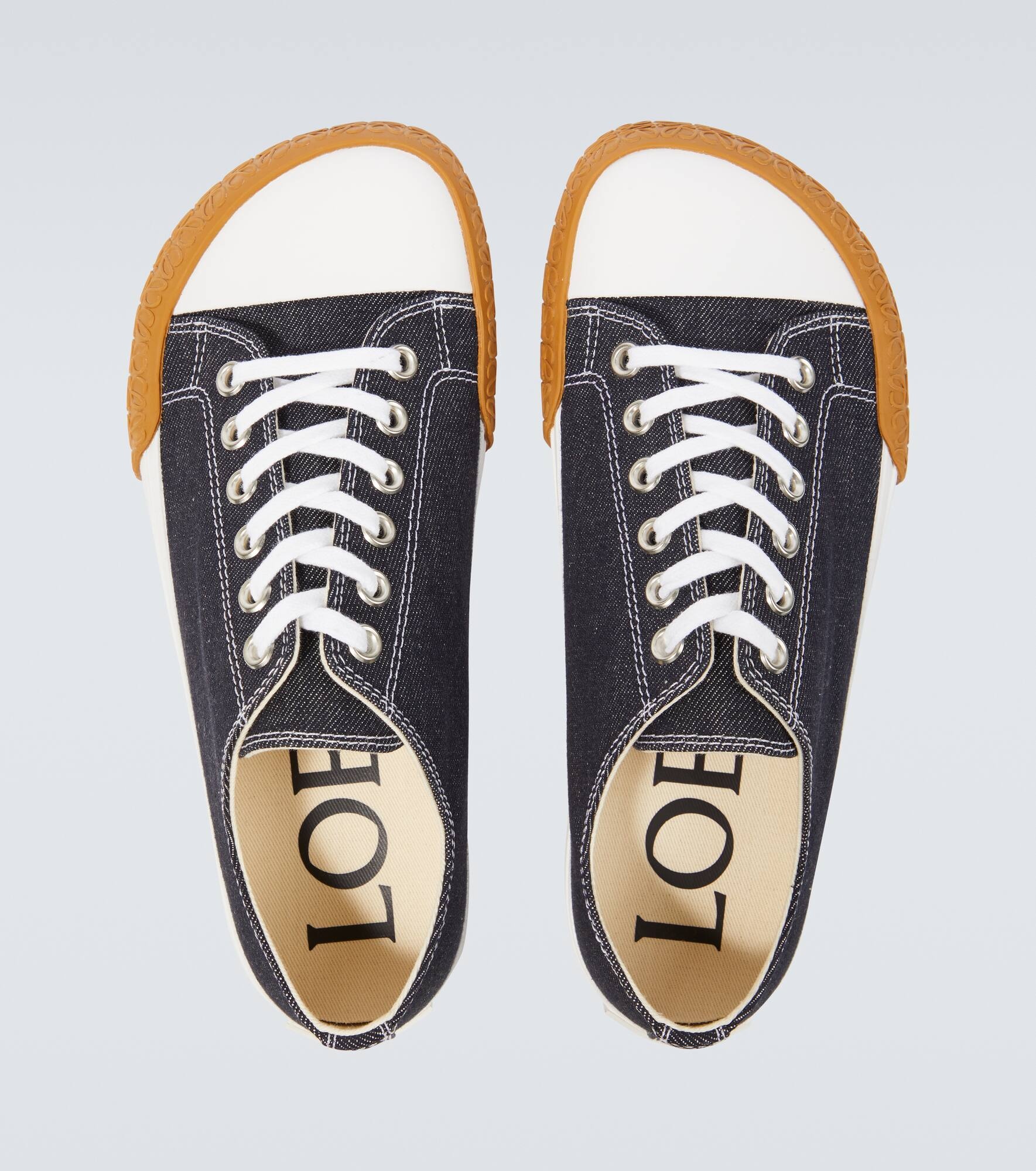 Loewe Bloc denim sneakers mytheresa REVERSIBLE