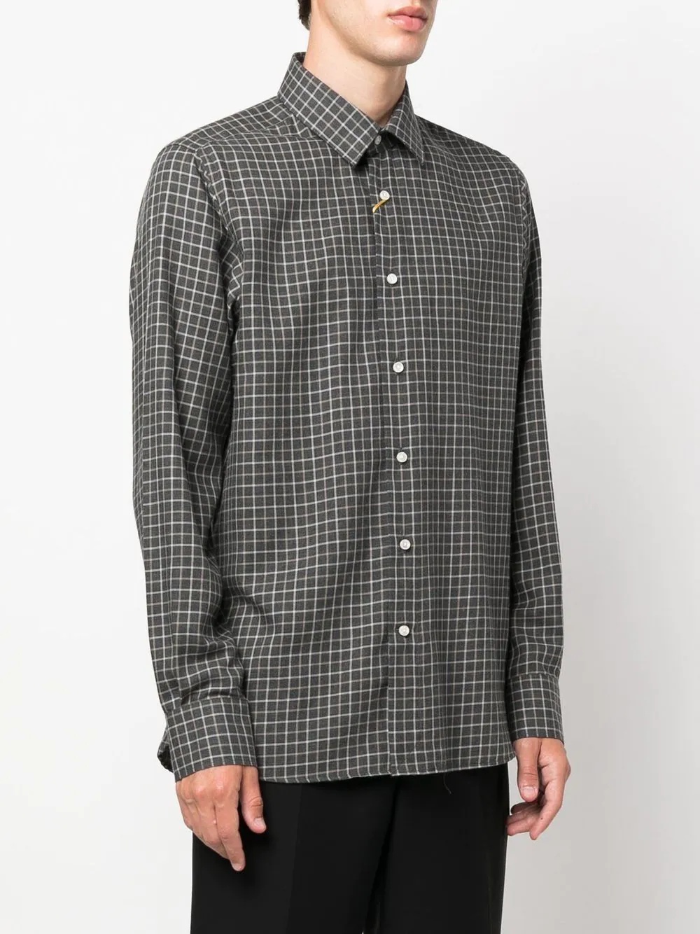 check-print shirt - 3