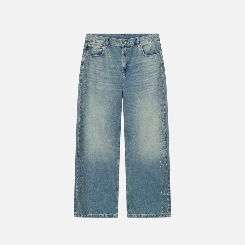 Peso Blue Studded Denim Jeans 1