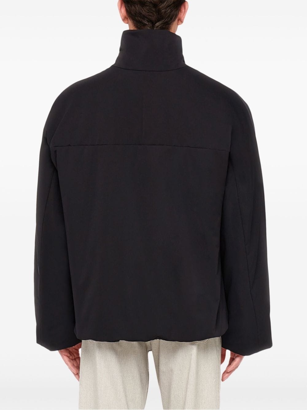 panelled cotton jacket - 4
