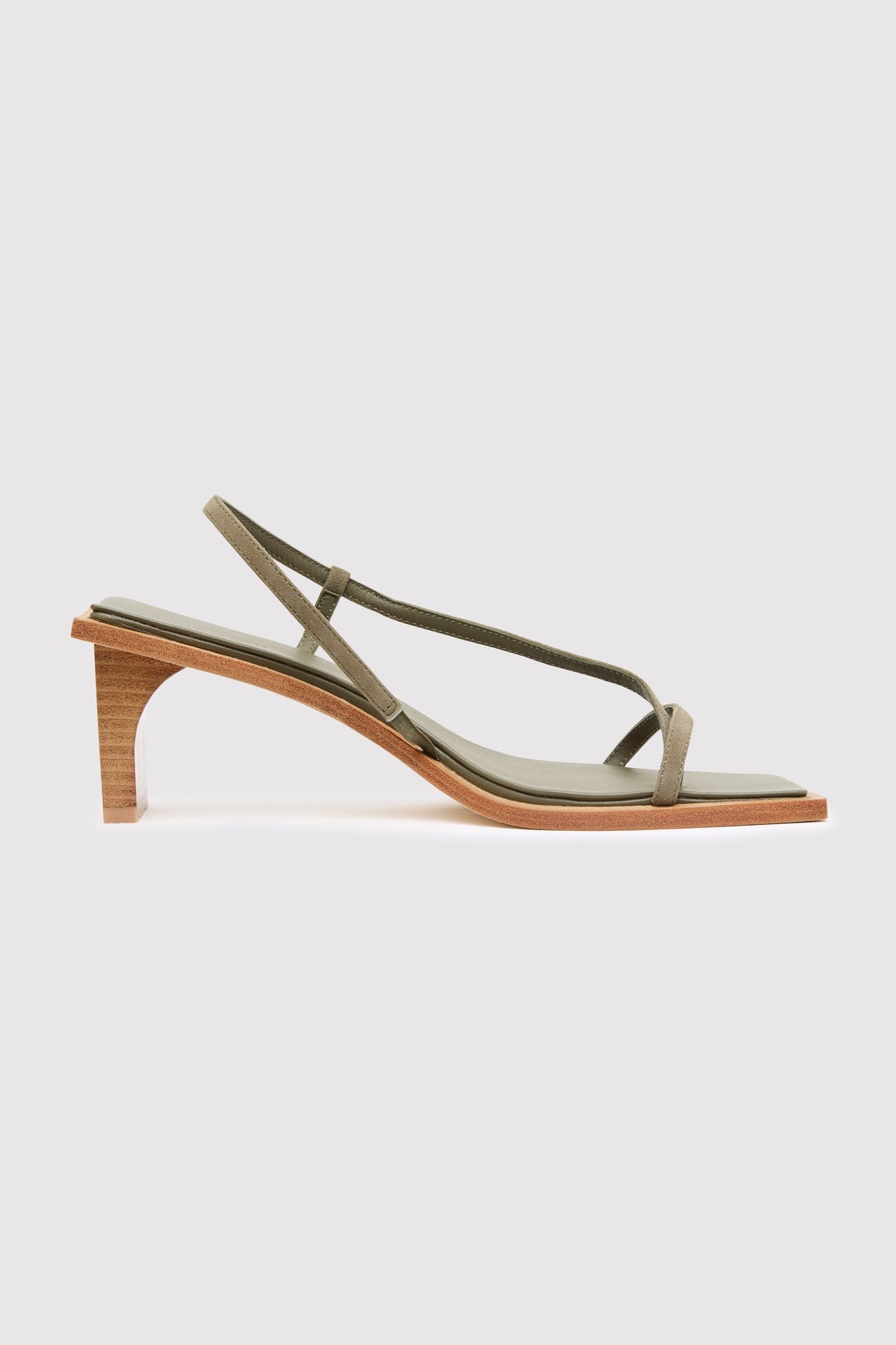 Suede Strap Heel - Kelp - 4