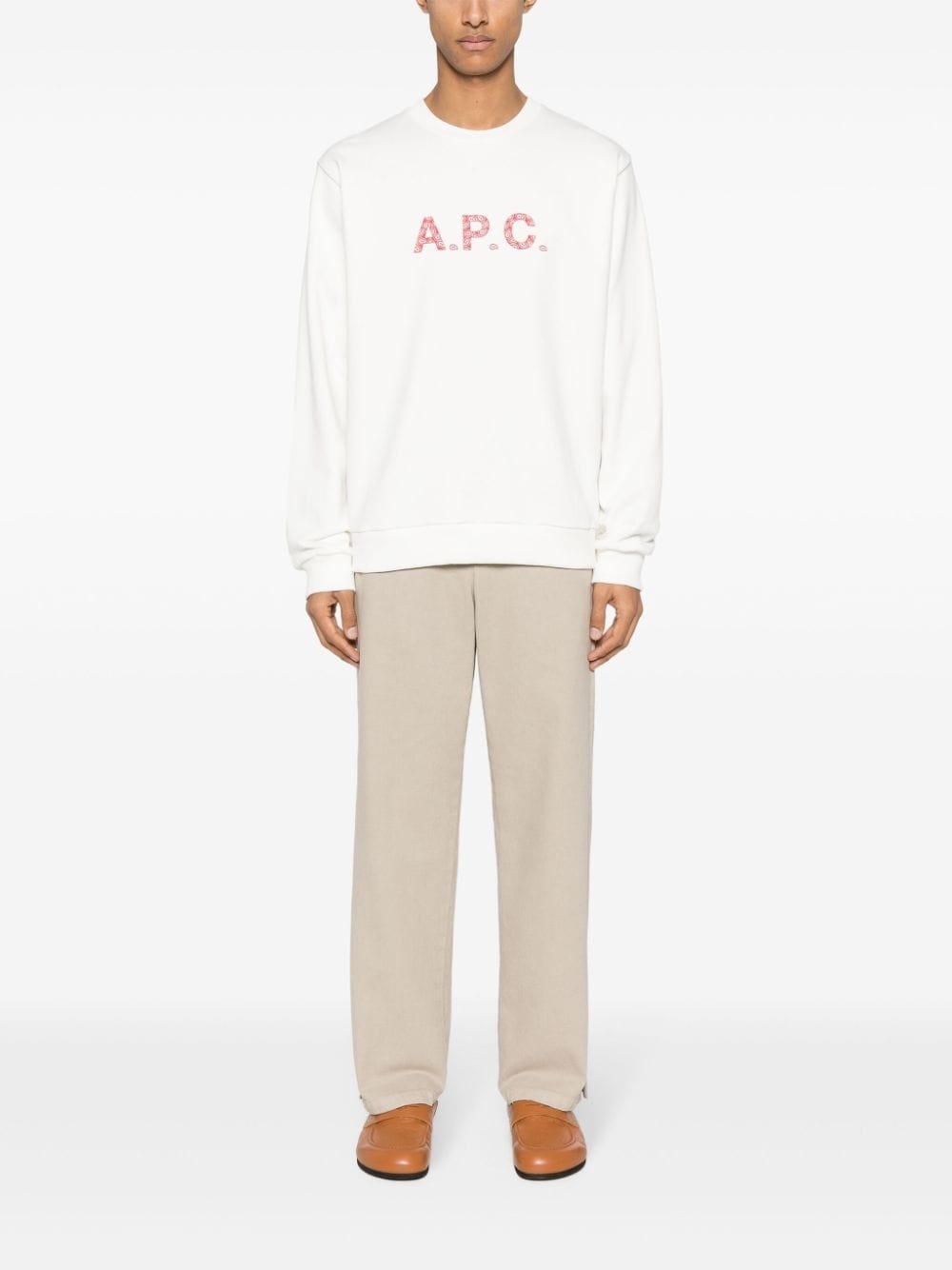 logo-print cotton sweatshirt - 2