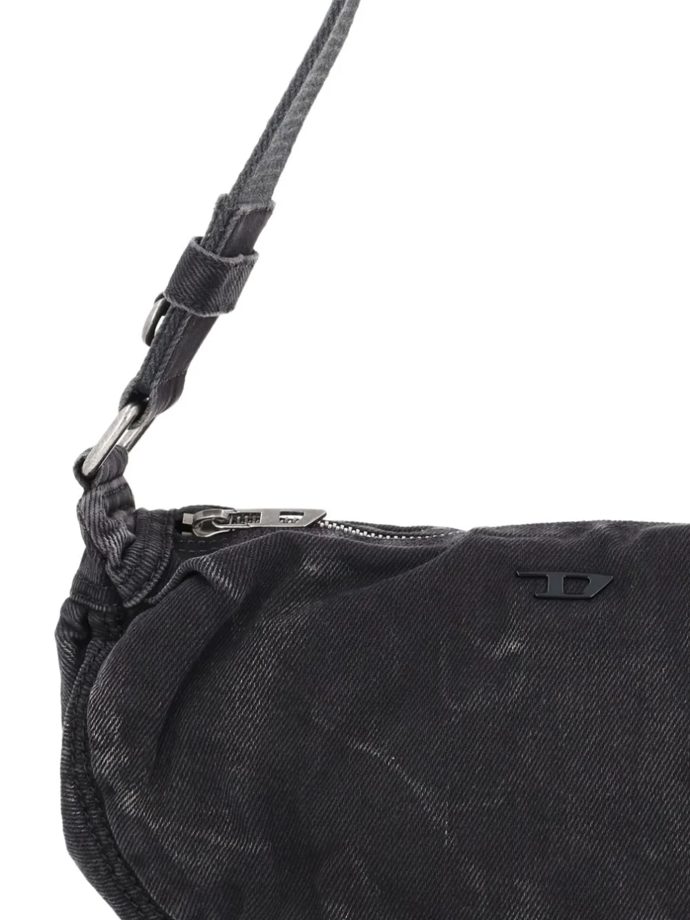Rave embossed-logo shoulder bag - 1