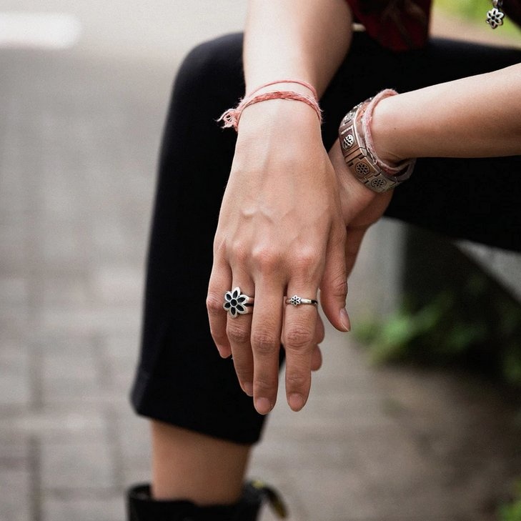 RS-28-SM GOOD ART HLYWD Model 28 Ring Small  - Sterling Silver - 2