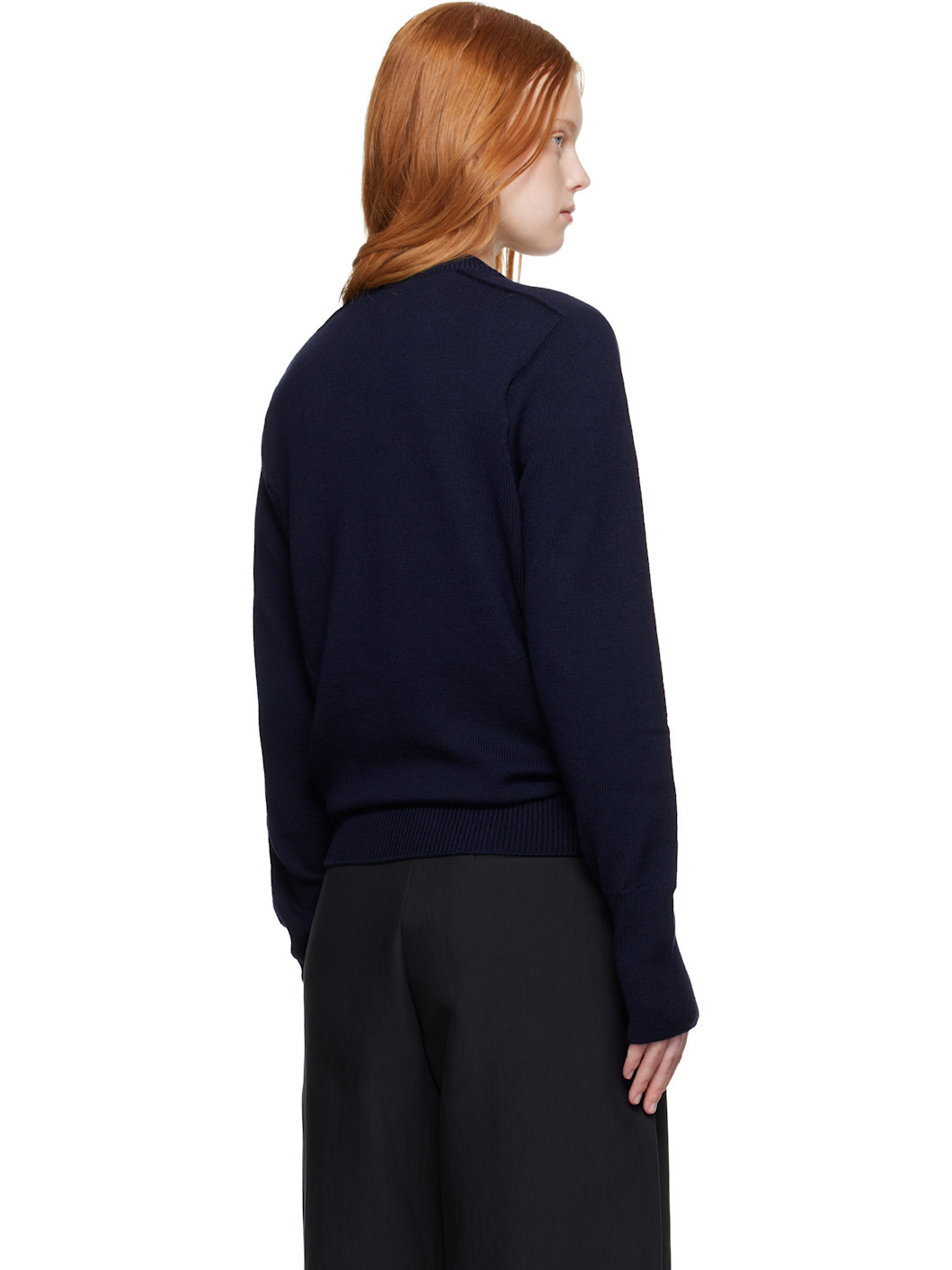 Navy Inverness Sweater - 3