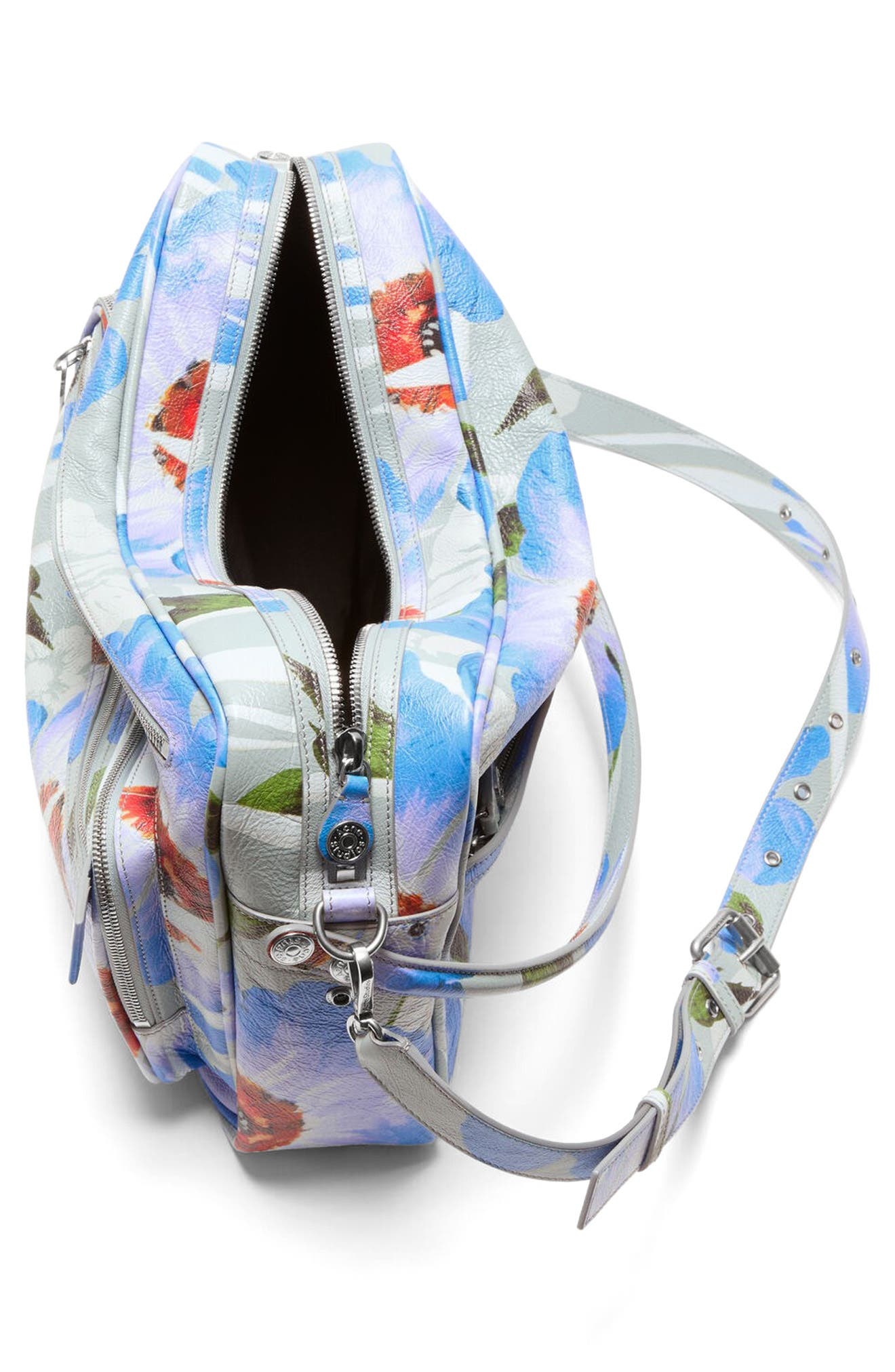 Acne Studios Medium Camero Leather Shoulder Bag in Blue at Nordstrom - 5