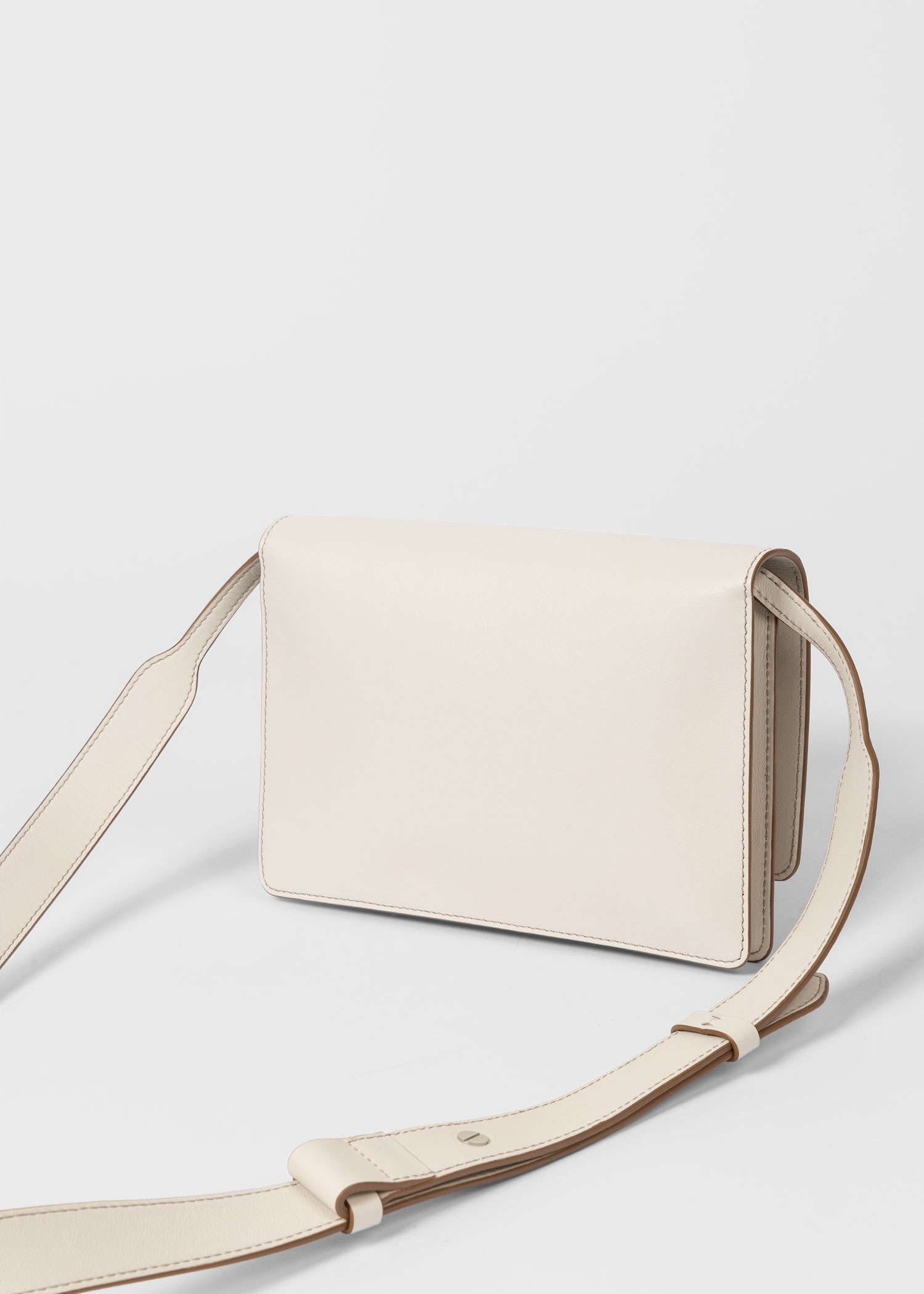 Women's Cream 'Shadow Stripe' Buckle Crossbody Bag - 5