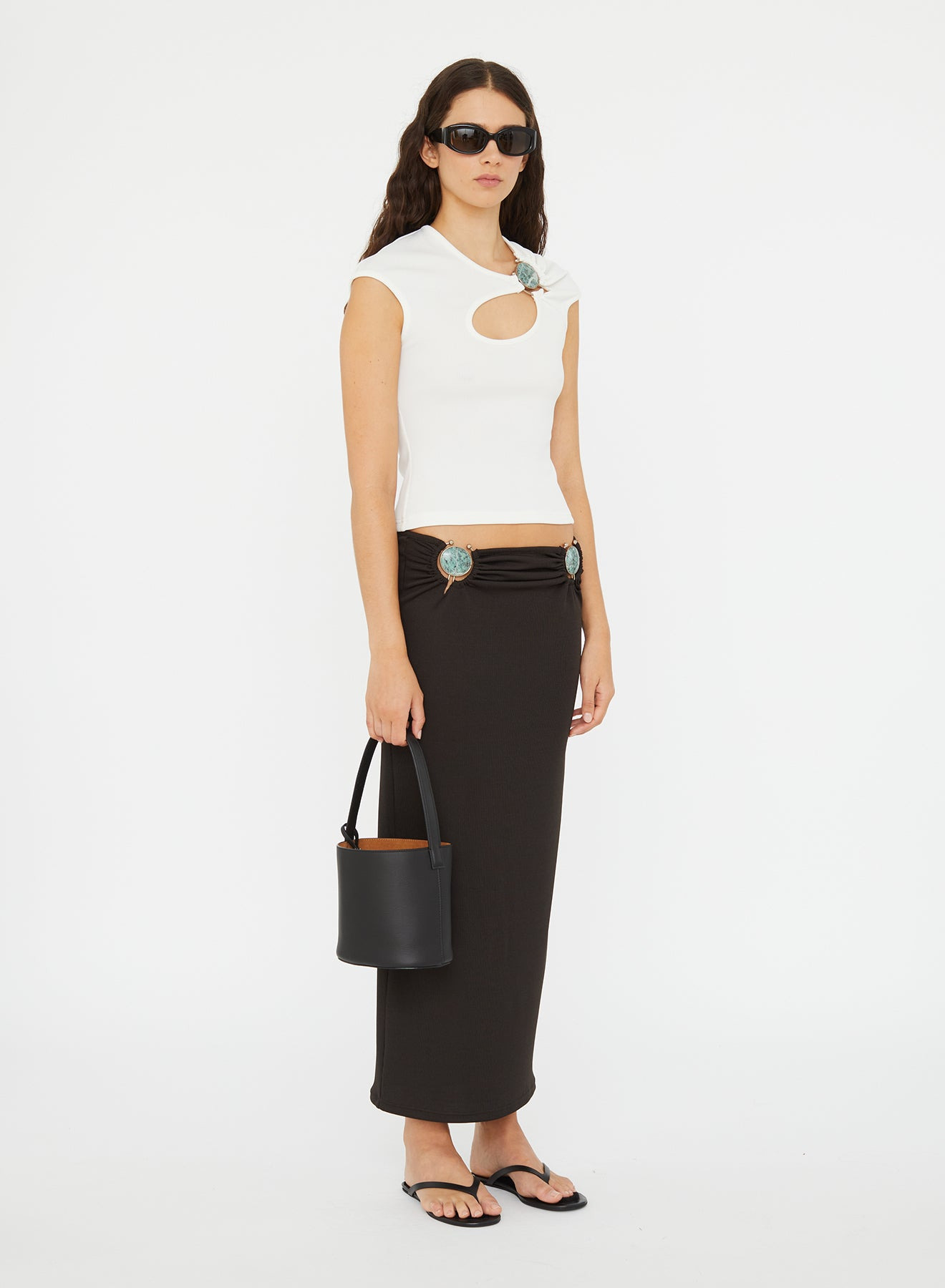 Mineral Stone Ruched Skirt - 3