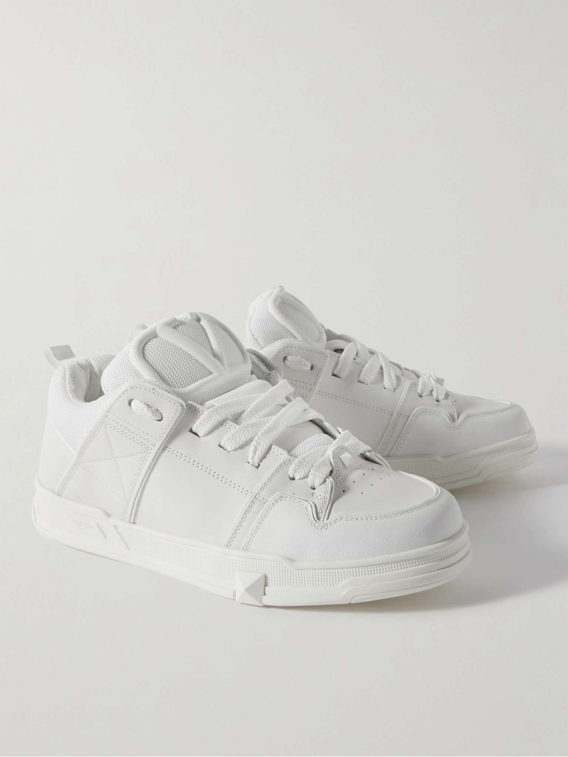 Valentino Garavani Logo-Detailed Leather and Mesh Sneakers 4