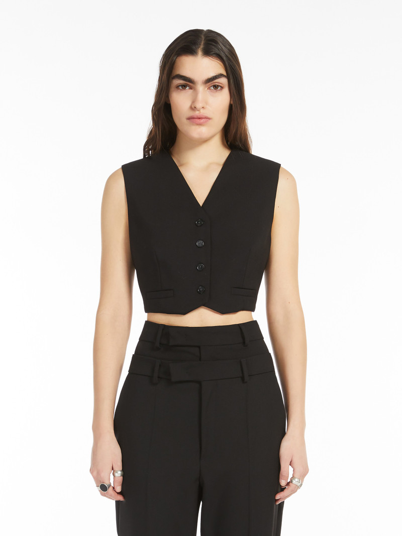 ADESSO1234 Cropped stretch wool waistcoat 3