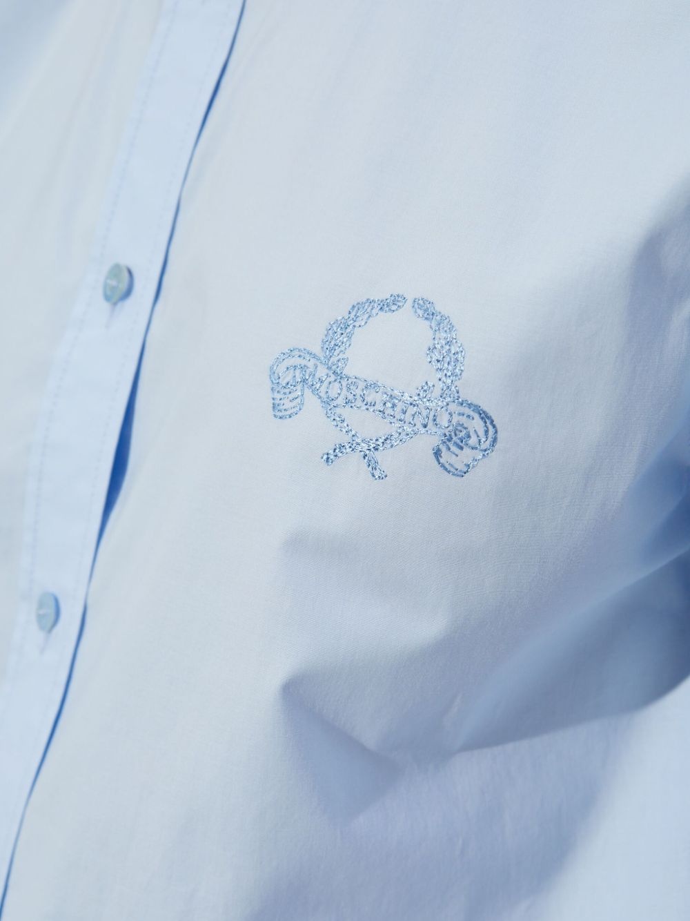 embroidered logo shirt - 5