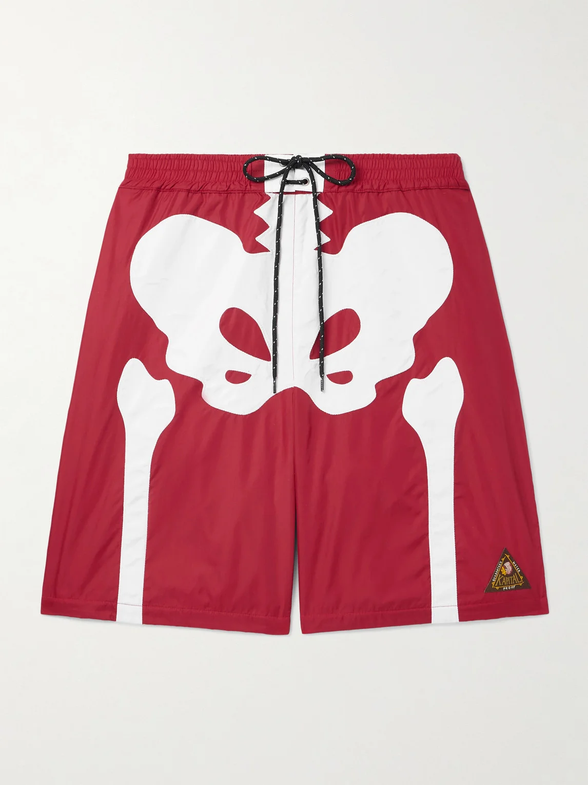 Straight-Leg Long-Length Panelled Swim Shorts - 1