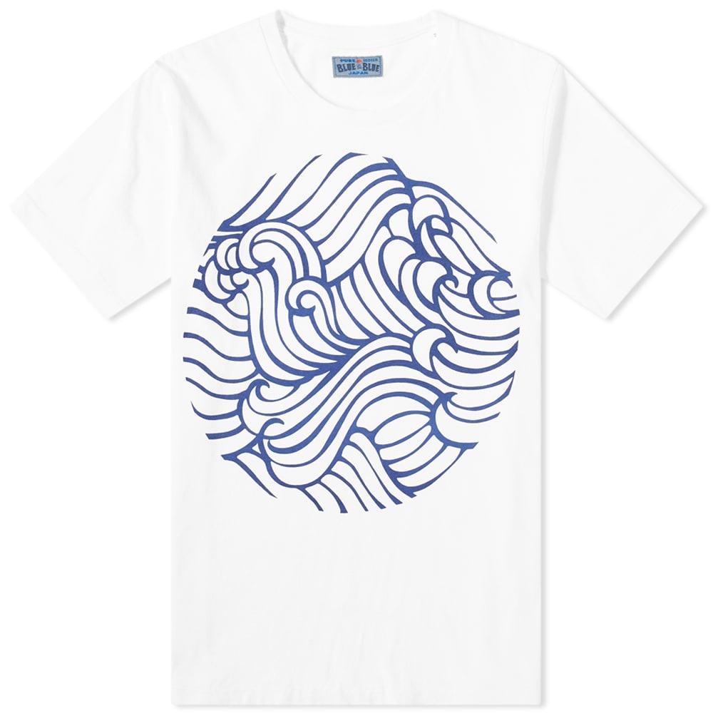 Blue Blue Japan Wave Pattern Tee - END. Exclusive - 1