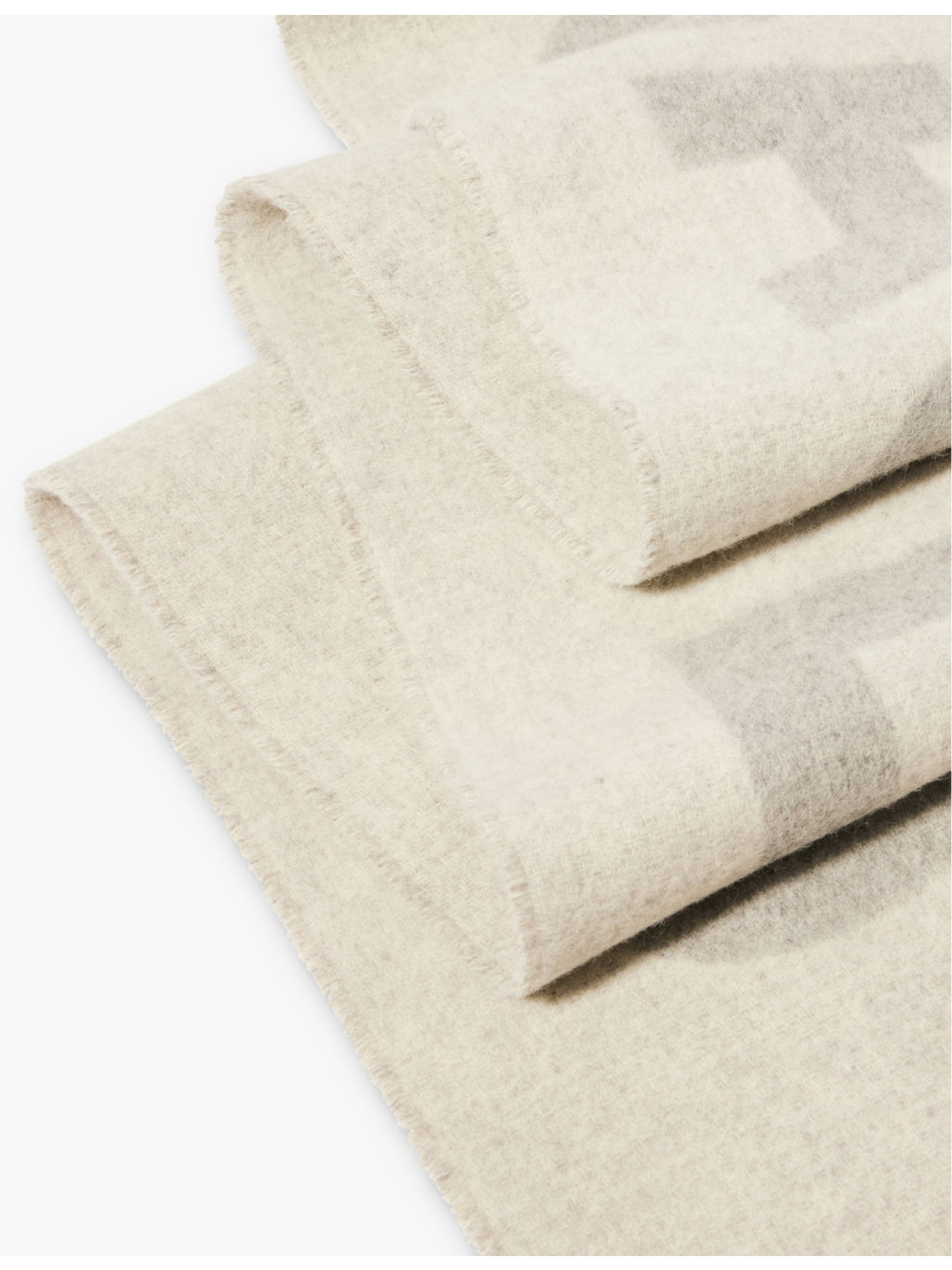 L'echarpe branded wool knitted scarf - 4