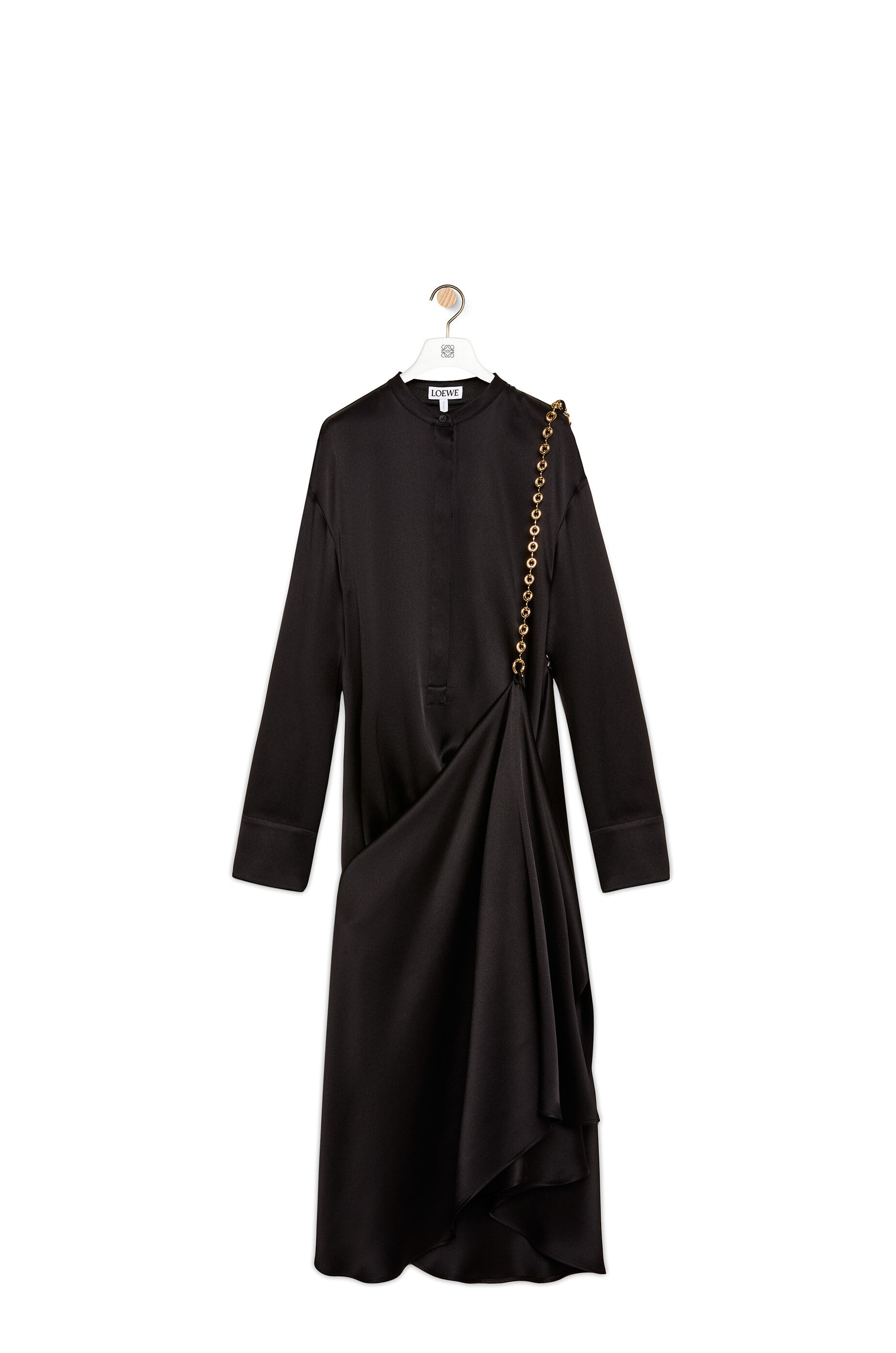 Chain shirt dress in silk - 1