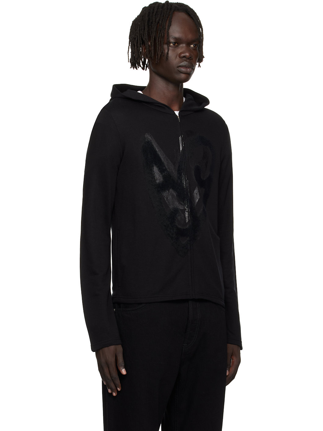 Black Heart Logo Hoodie - 2
