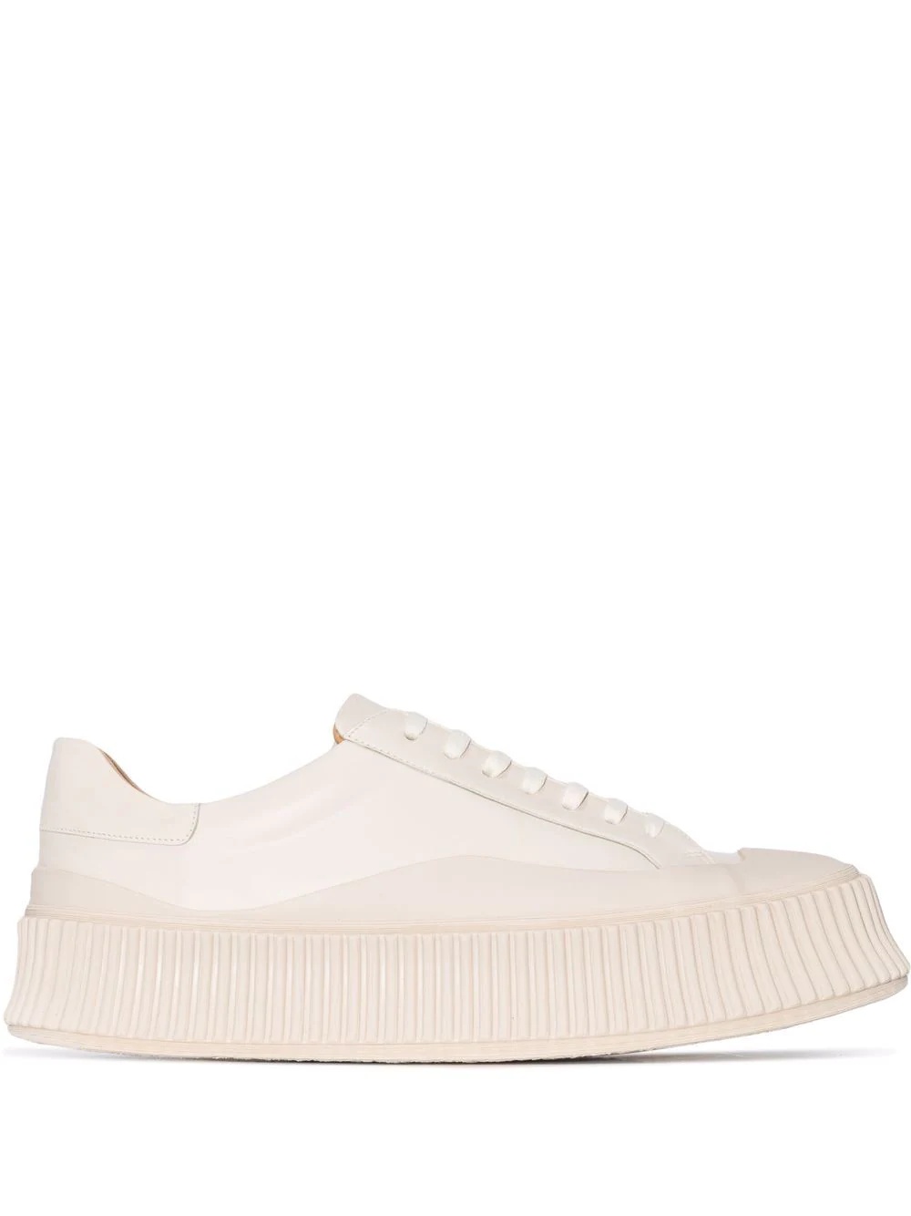 ribbed-sole low-top sneakers - 1