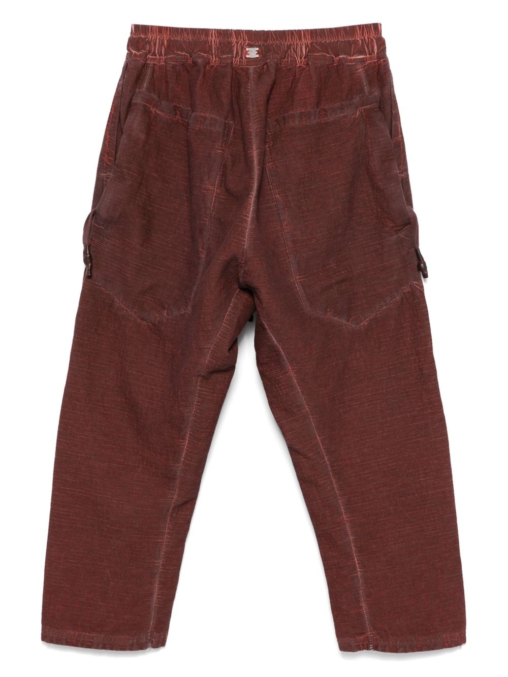 textured-finish trousers - 2