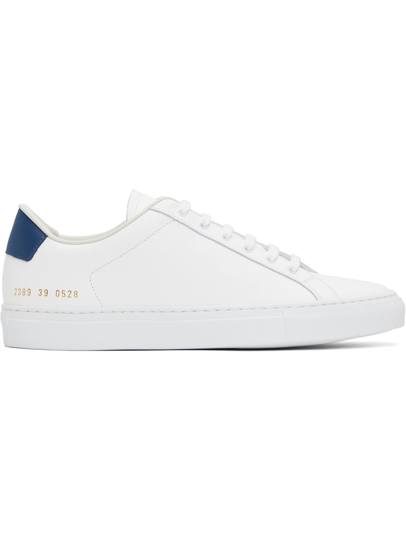 White Retro Classic Sneakers 1