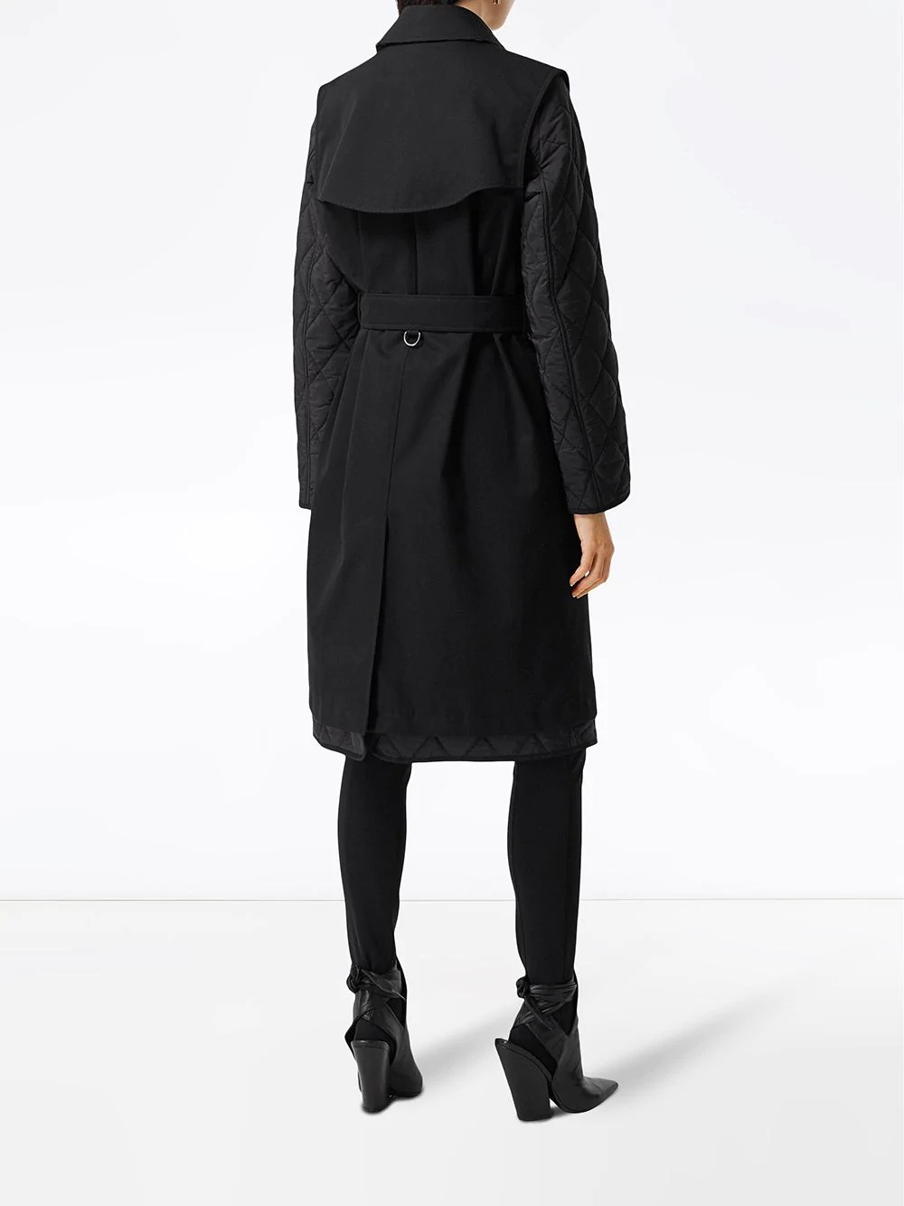 detachable-sleeve trench coat - 3