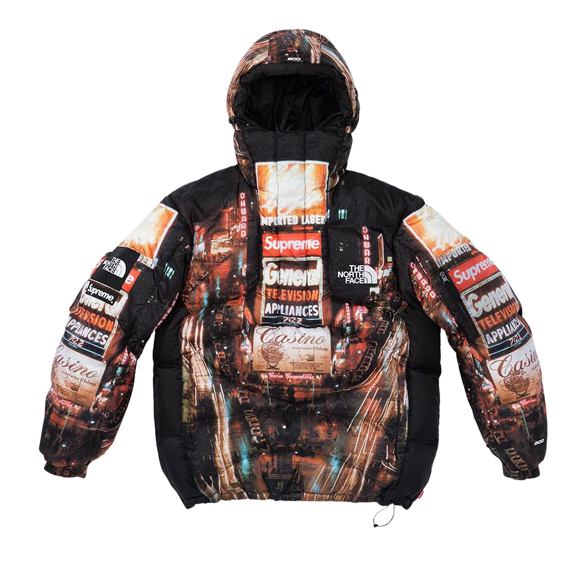 Supreme x The North Face 800-Fill Half Zip Hooded Pullover 'Times Square' - 1