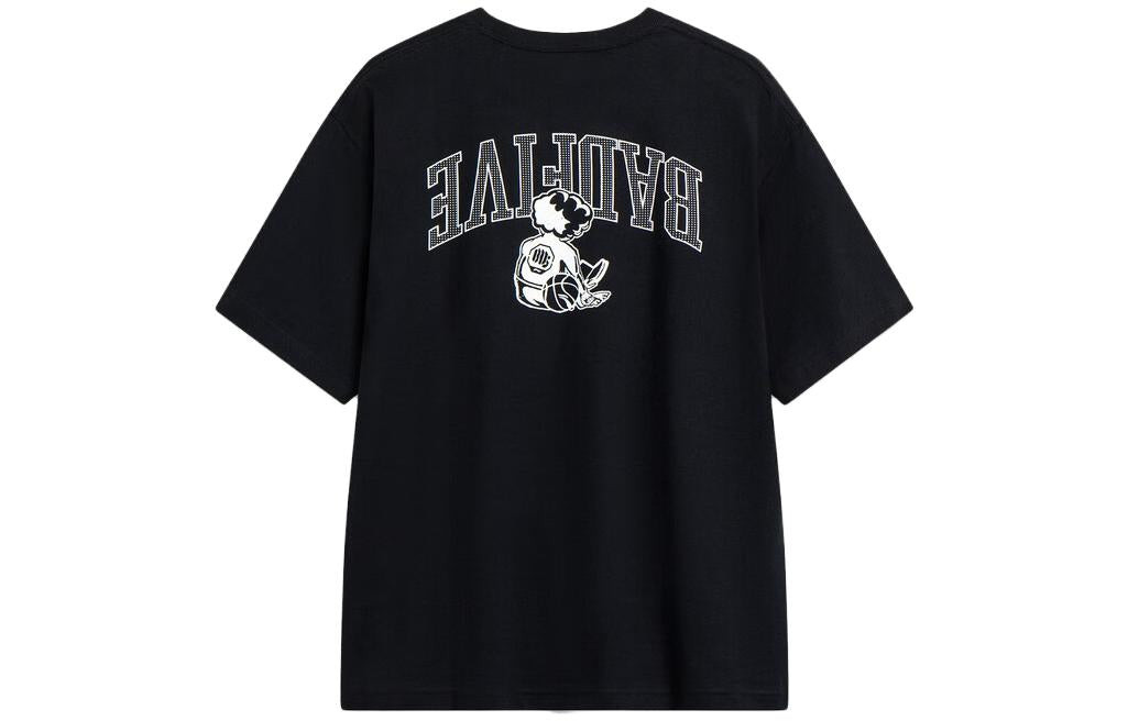Li-Ning Hoops Cartoon Graphic T-shirt 'Black' AHST513-5 - 2