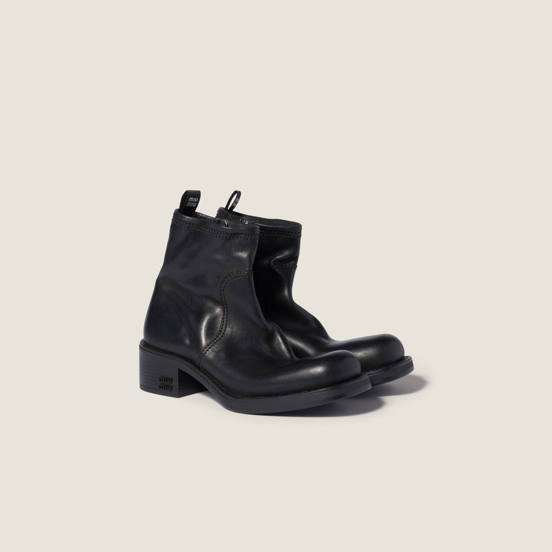 Calf leather booties 1