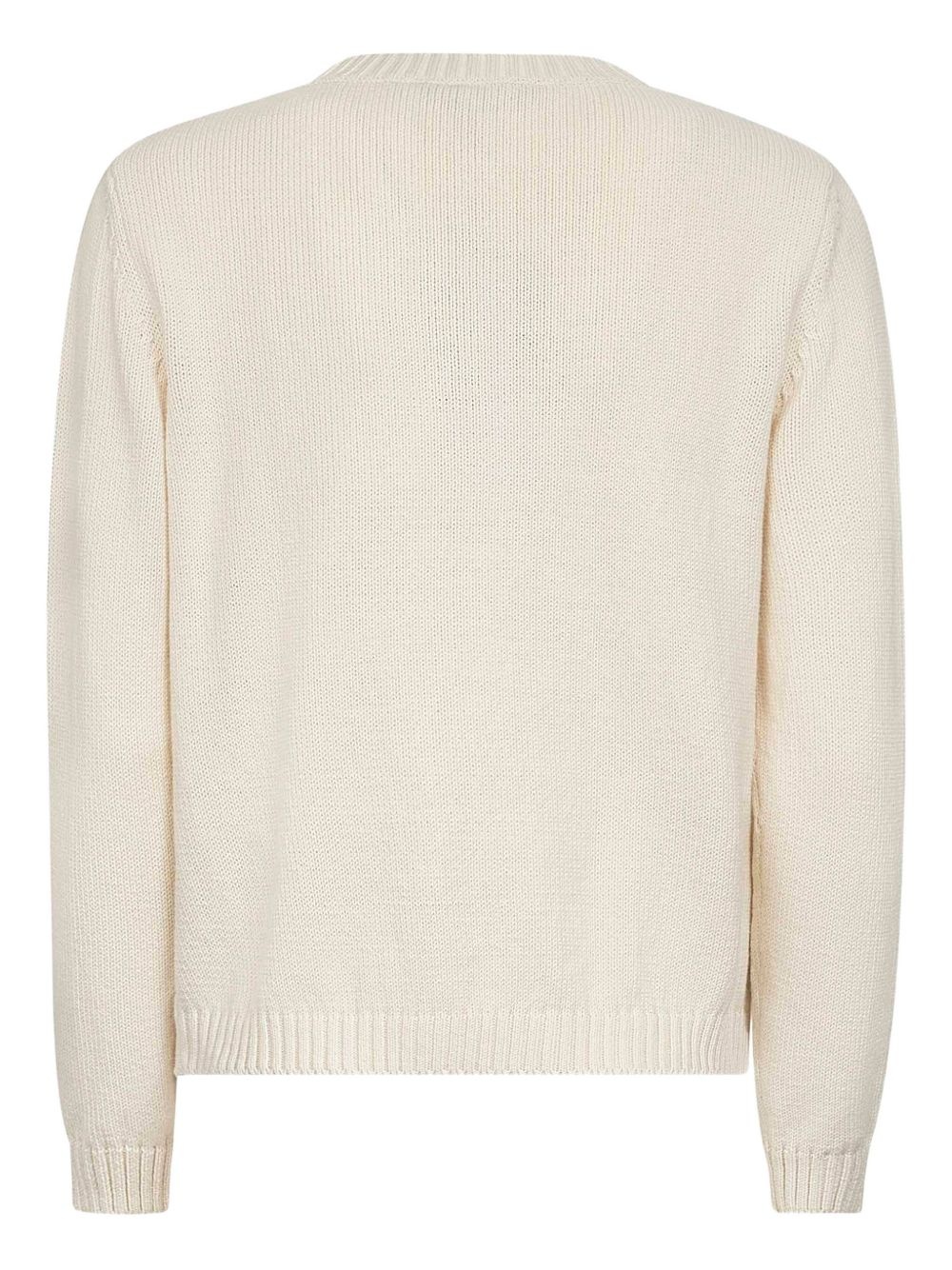 crab-motif knitted sweater - 2