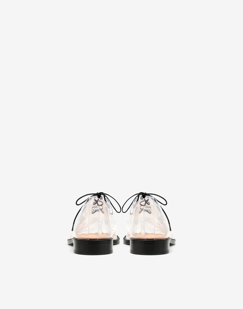 Tabi transparent lace-up shoes 3