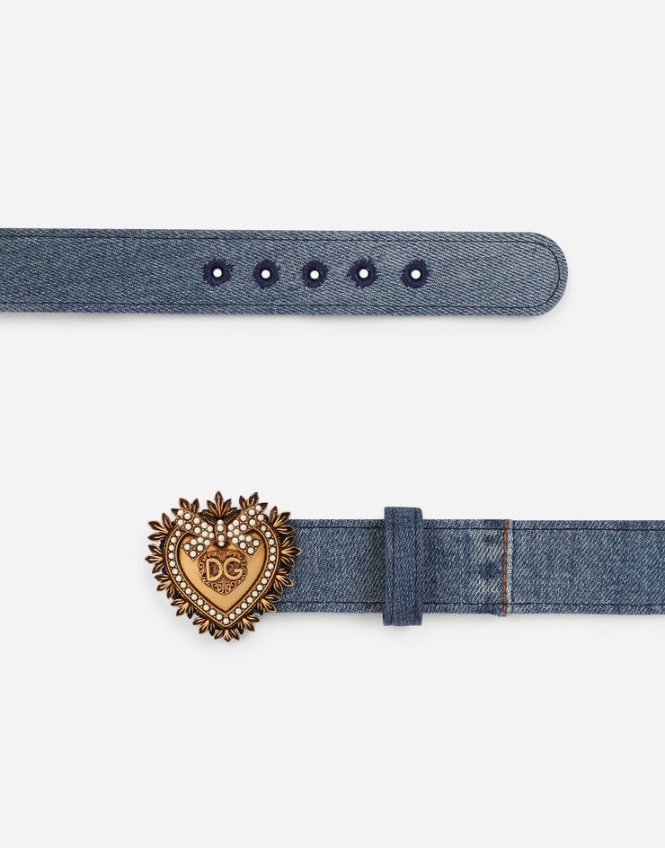 Devotion belt in patchwork denim - 2