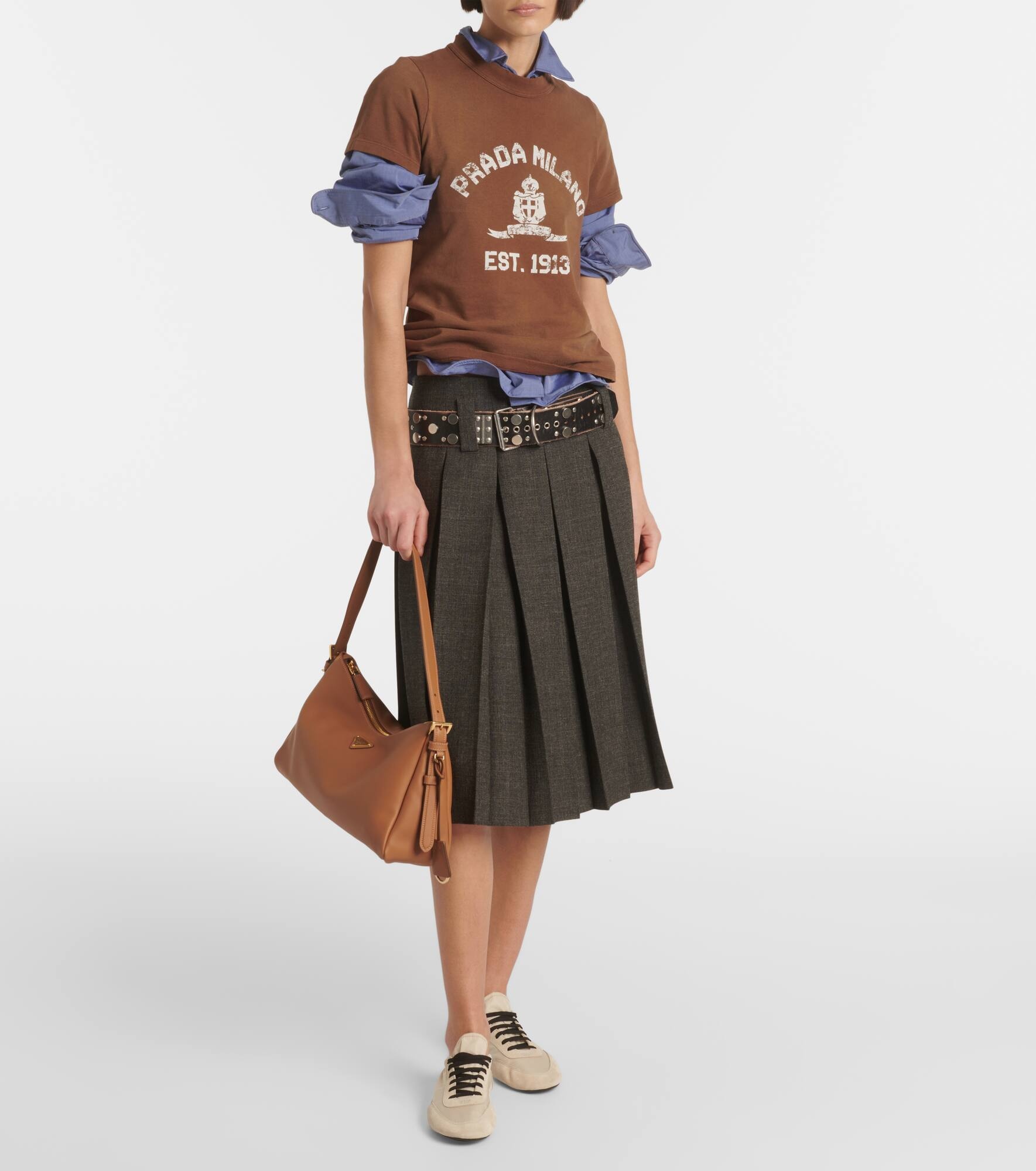 Aimée Medium leather shoulder bag - 5