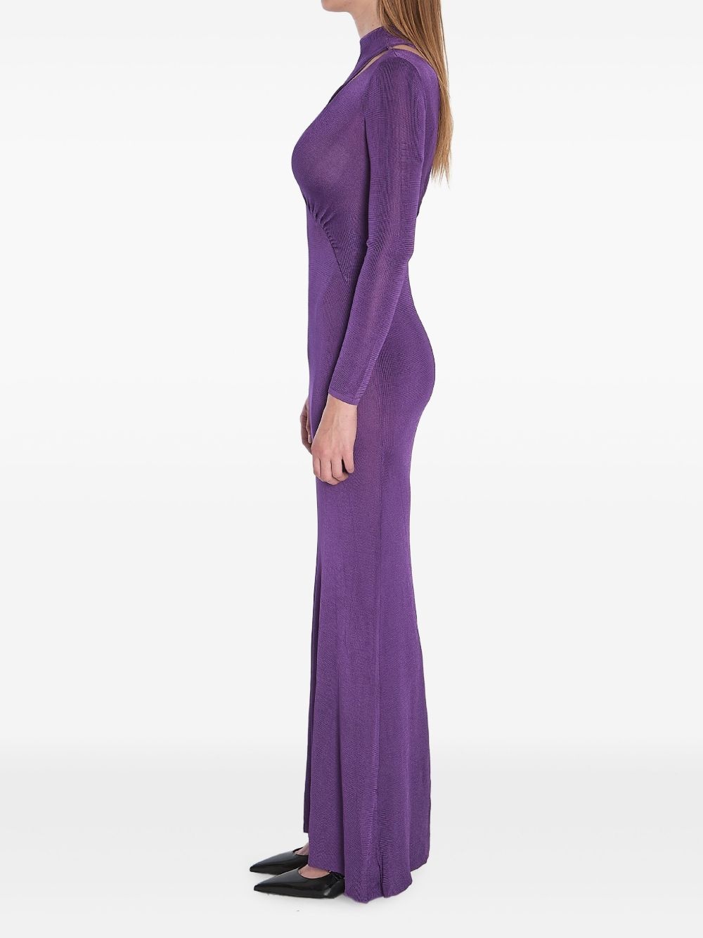 cut-out dress - 3