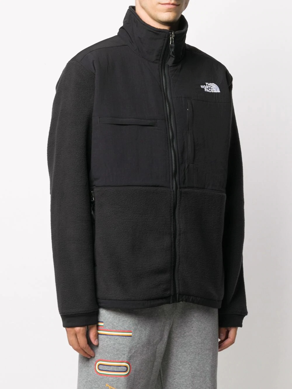 zipped logo jacket - 3