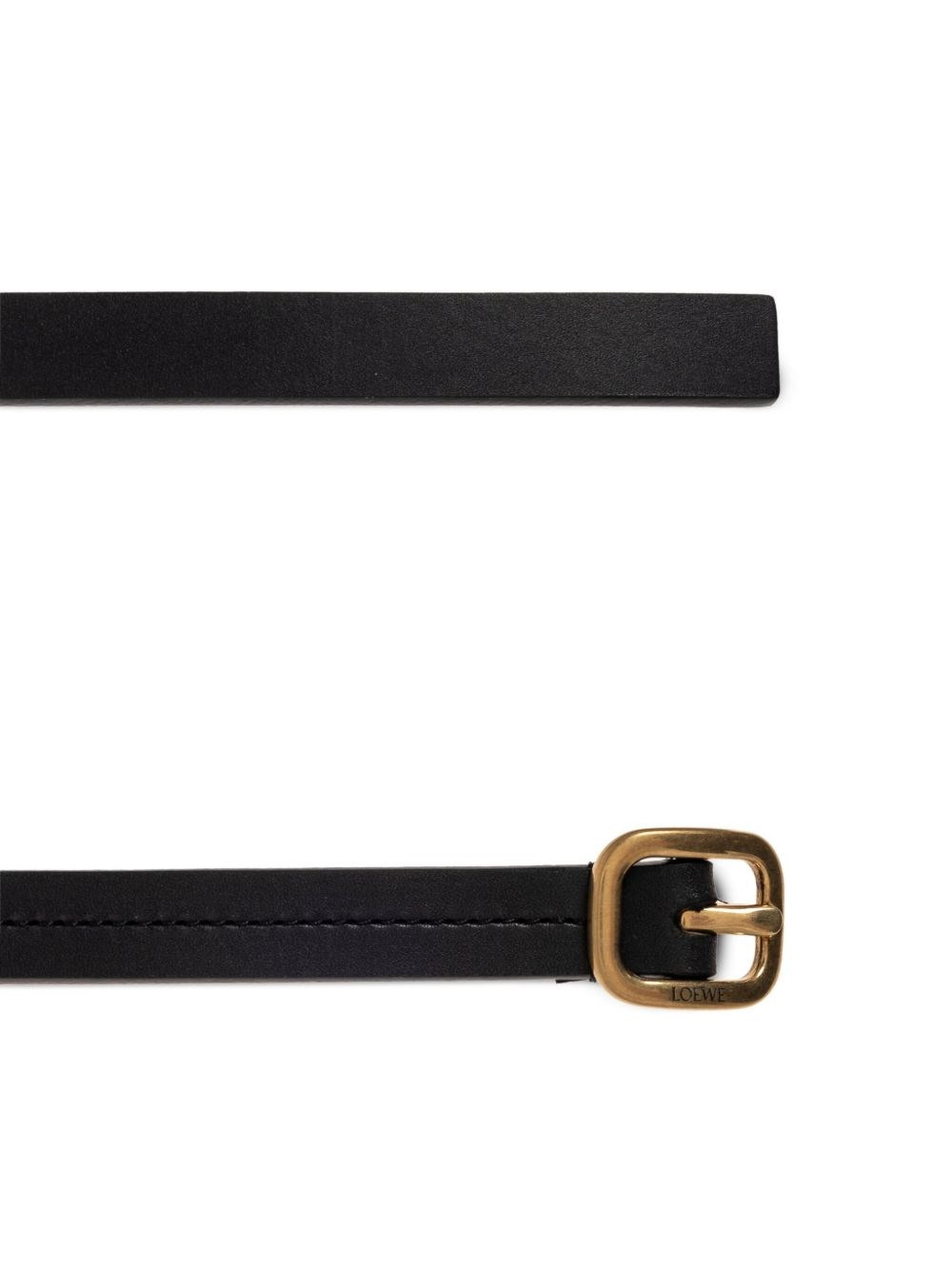 Rounded Soft leather belt - 2