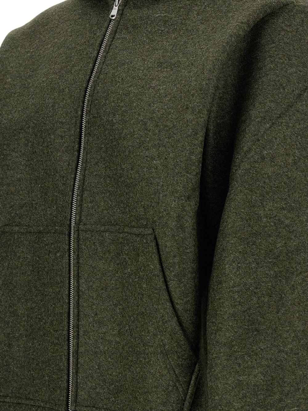 hooded zip-front jacket - 3
