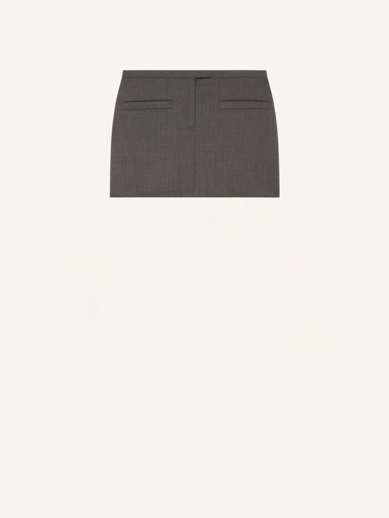 TAILORED TRAPEZE MINI SKIRT 1